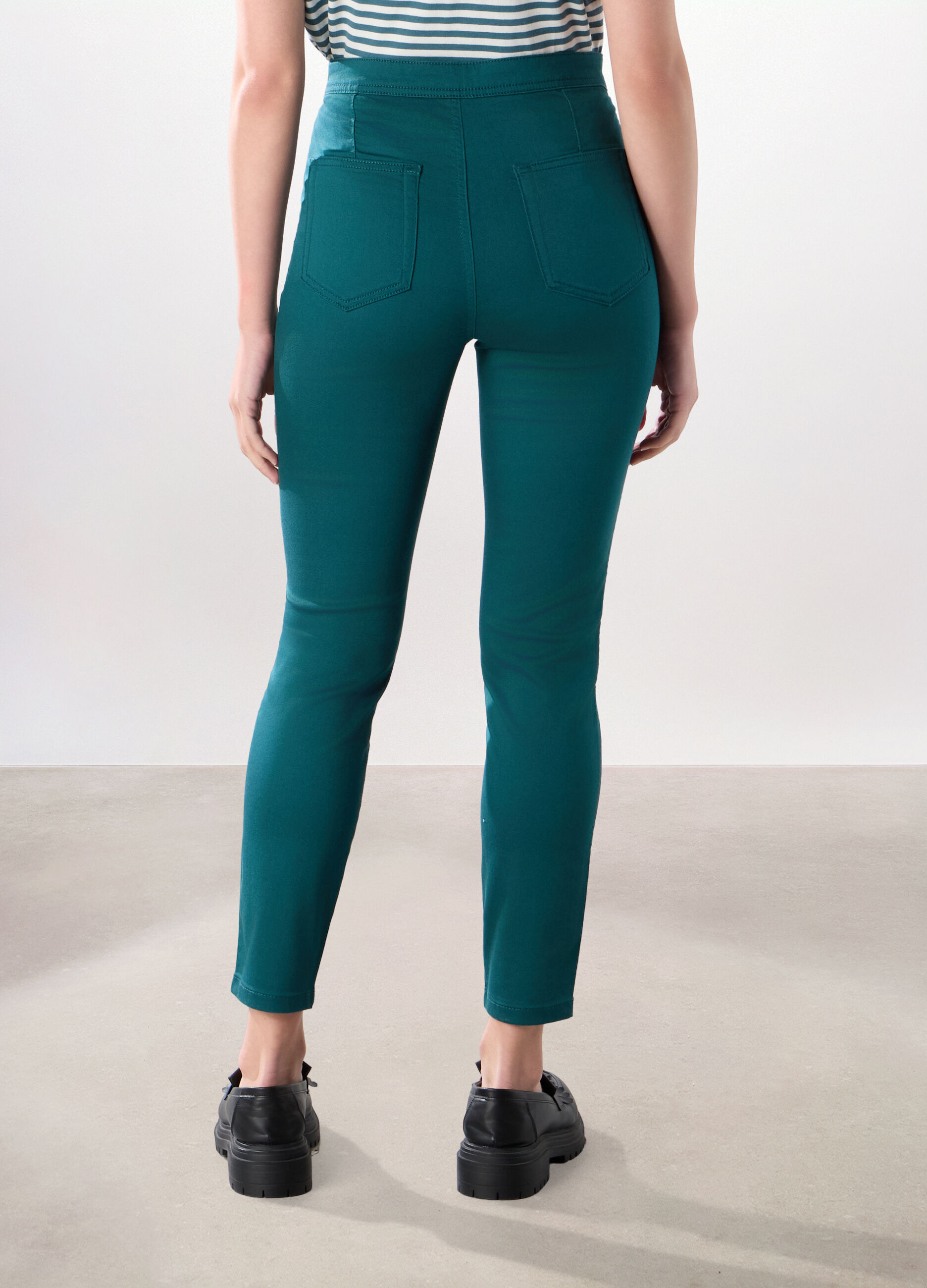 Treggings in cotone stretch donna_1