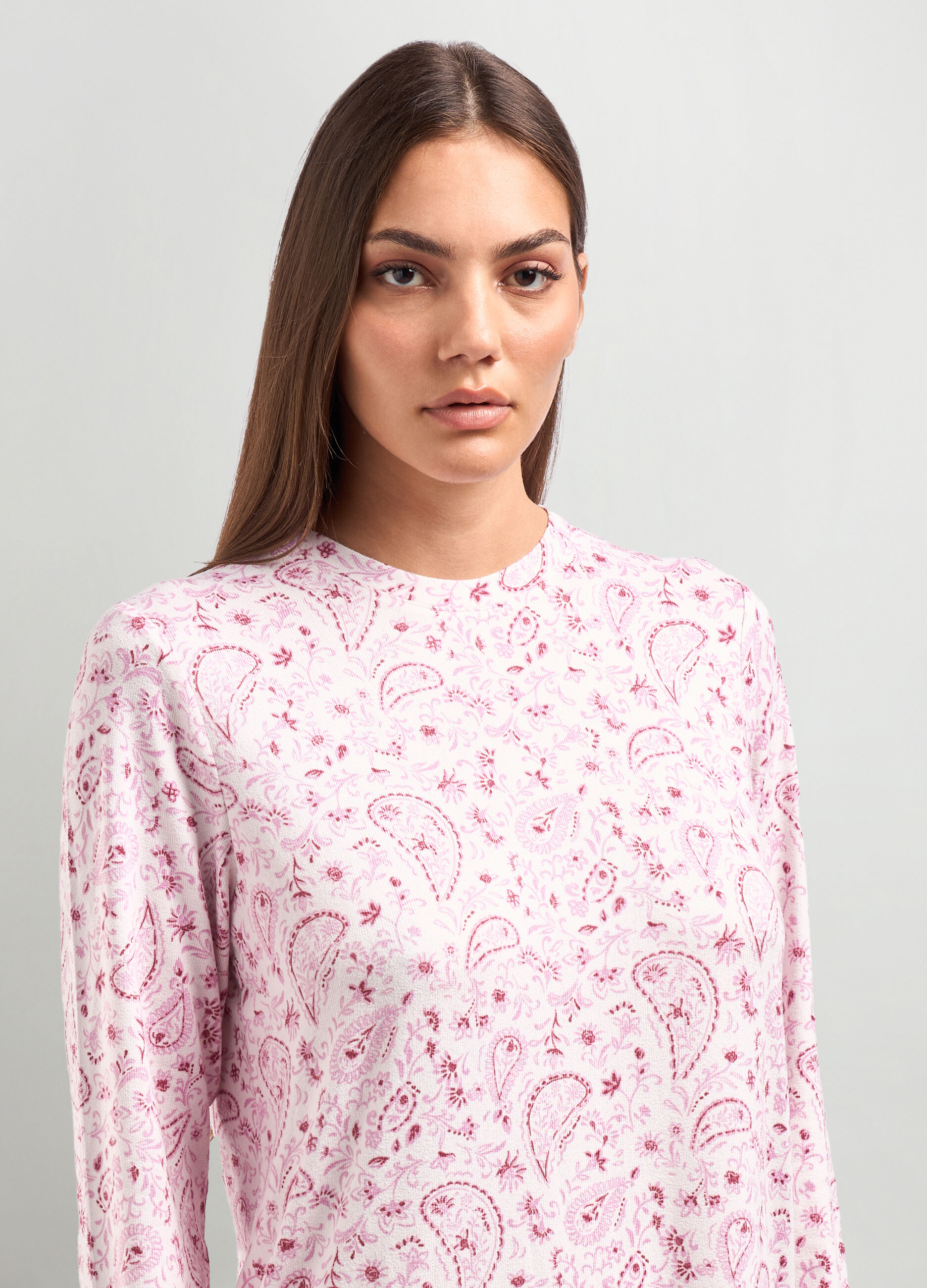Camicia da notte con stampa all over donna_2