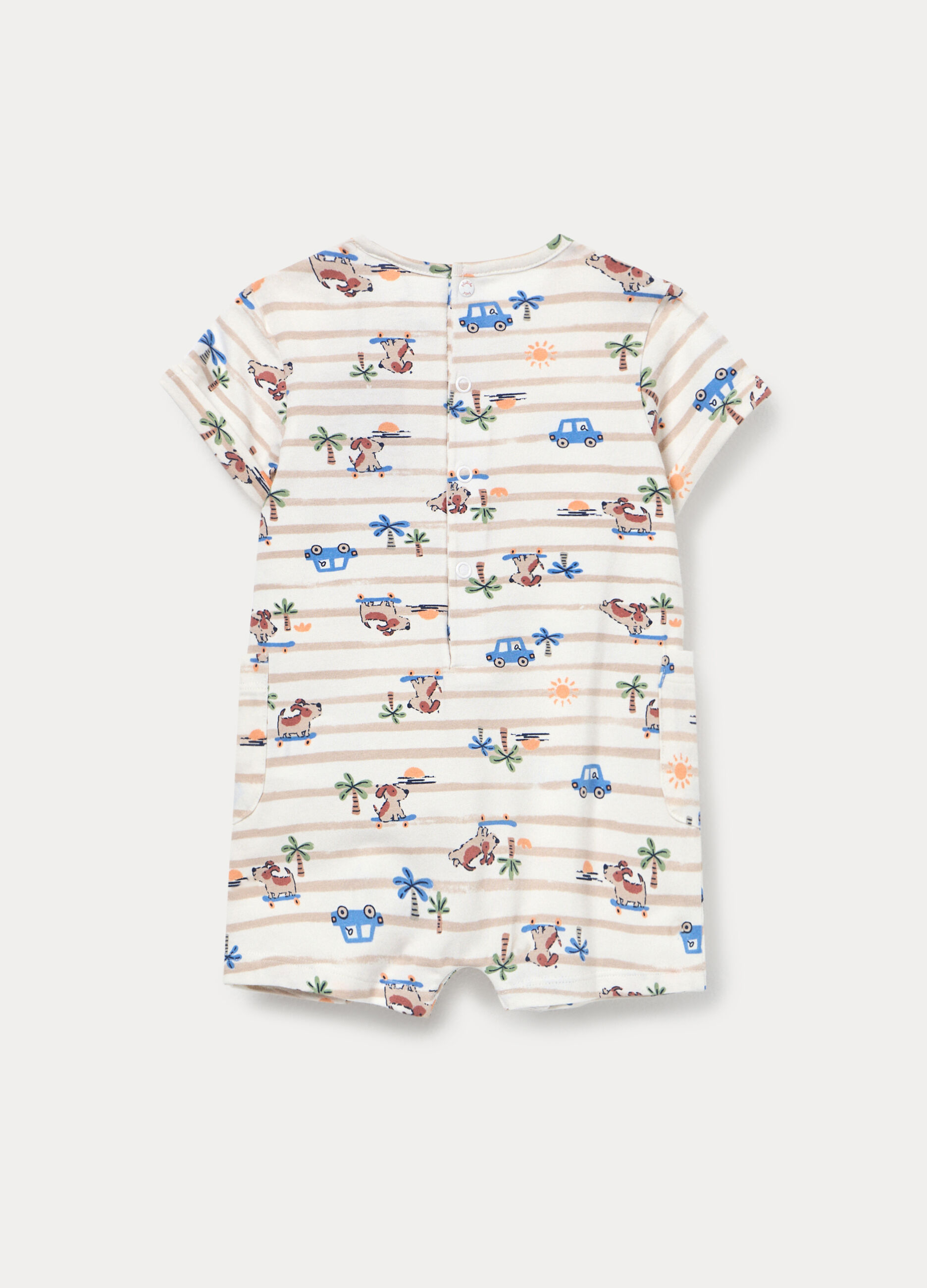 Tutina in jersey di cotone stretch neonato_1