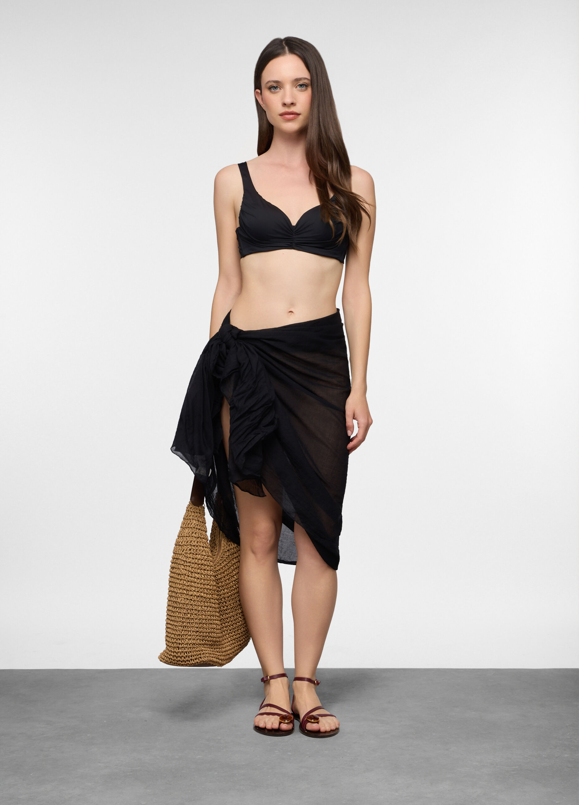Costume bikini top a balconcino in microfibra stretch donna_0