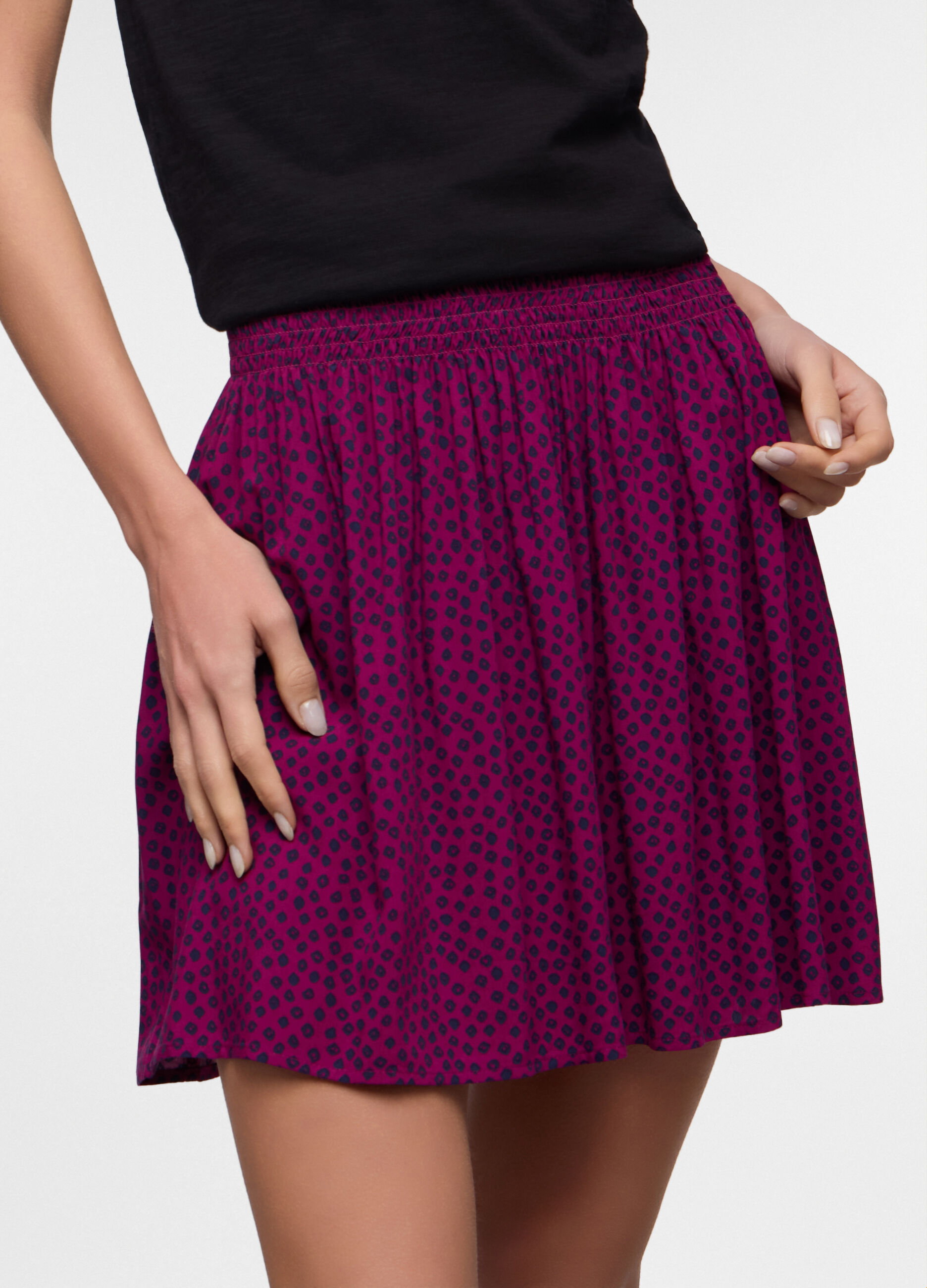 Mini gonna in pura viscosa donna_2