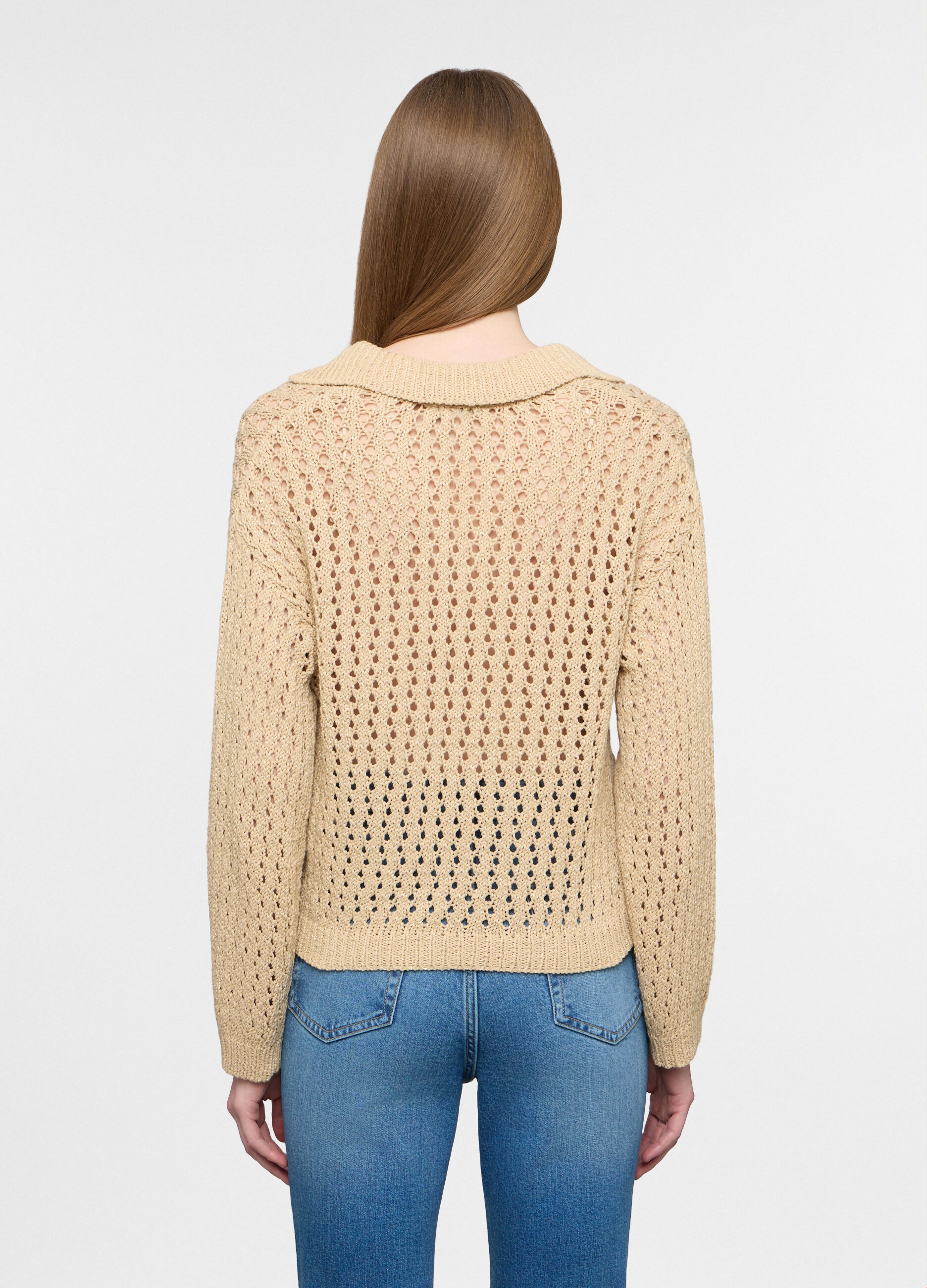 Polo in maglia operata donna_1