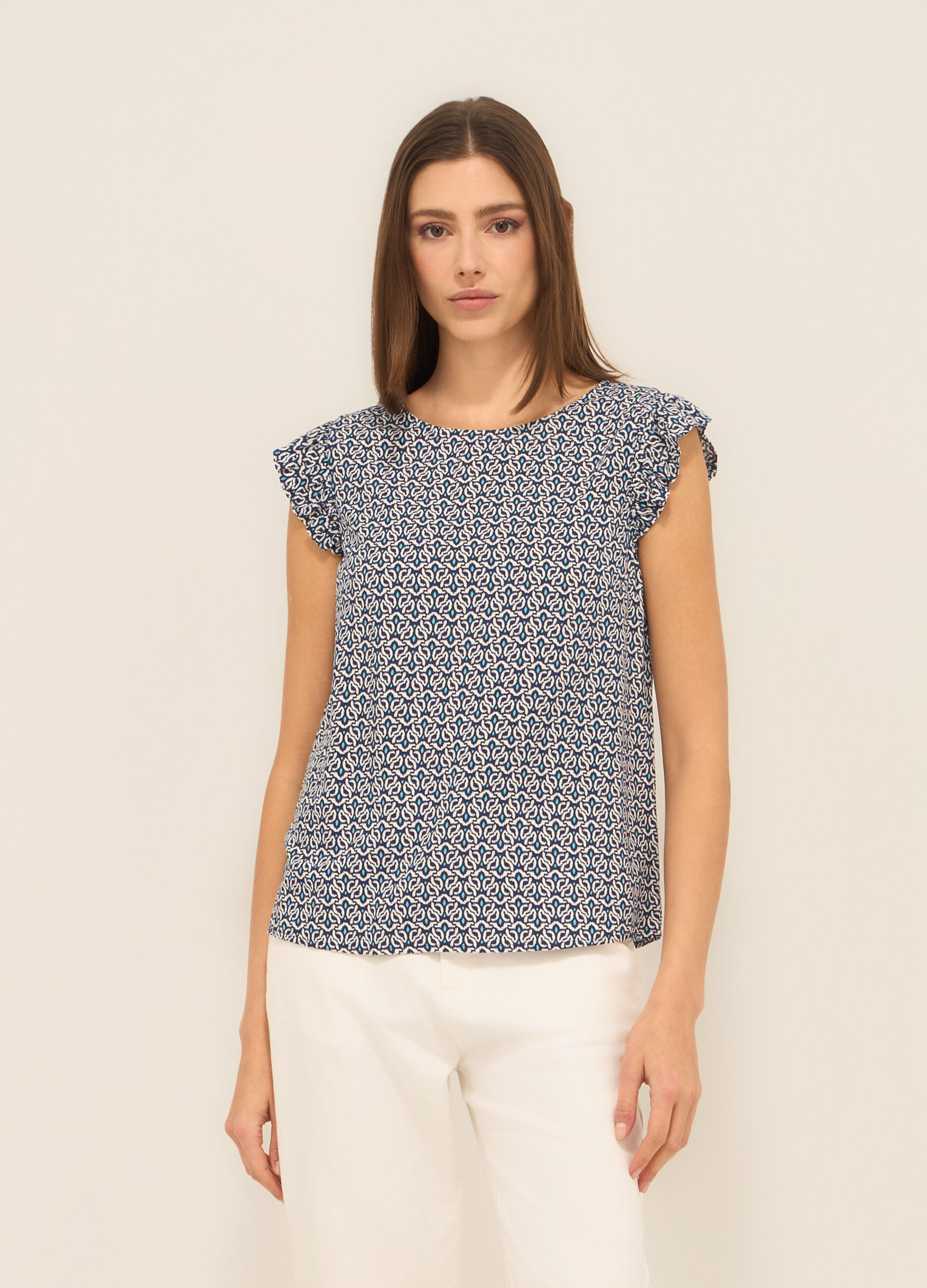 Blusa in pura viscosa donna_0