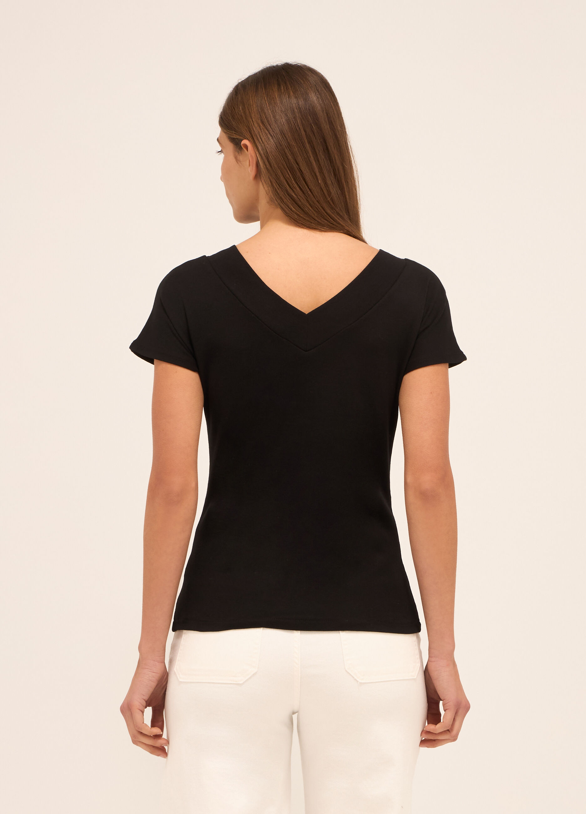 T-shirt in puro cotone donna_1