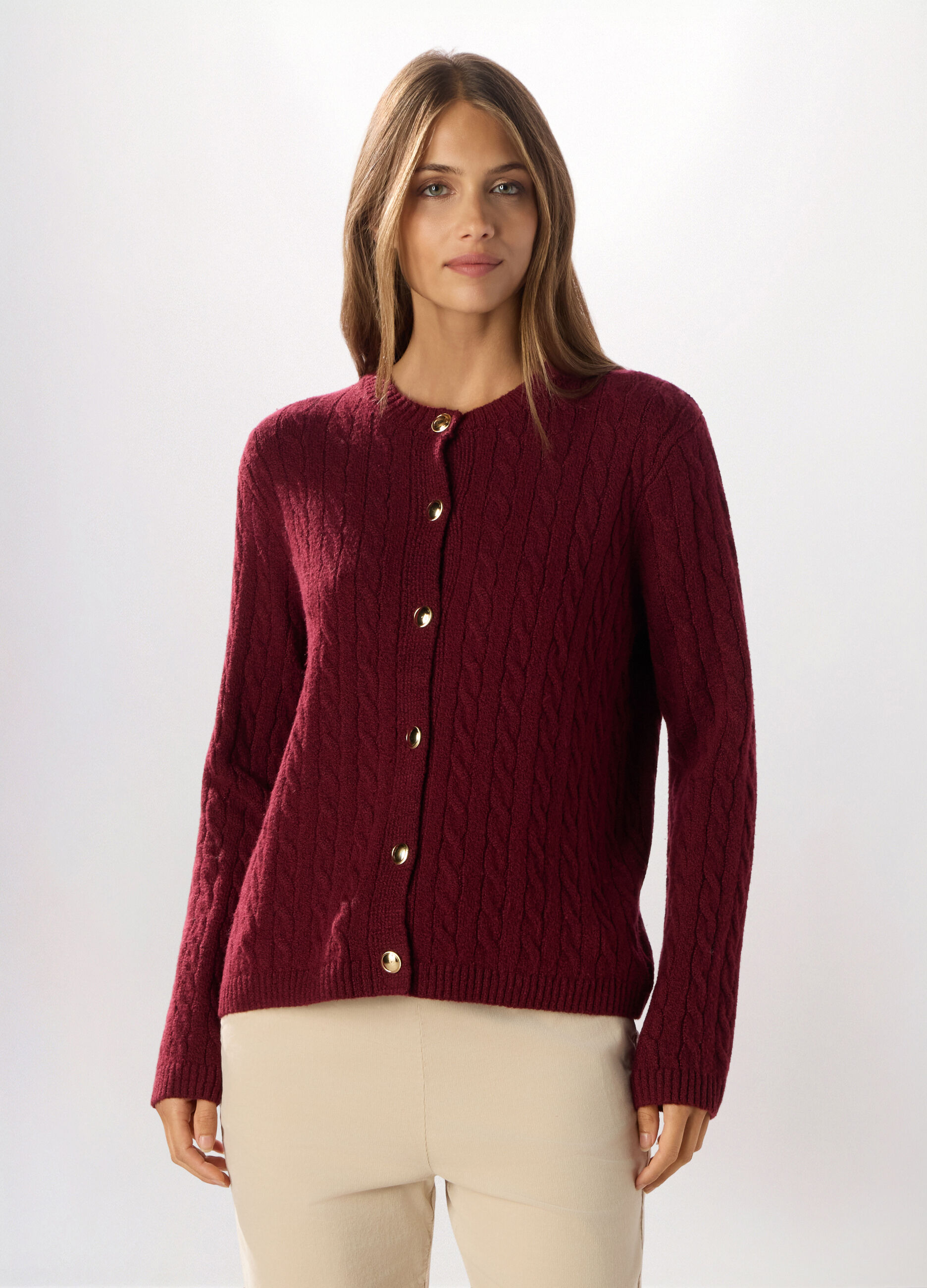 Cardigan misto cotone donna_0