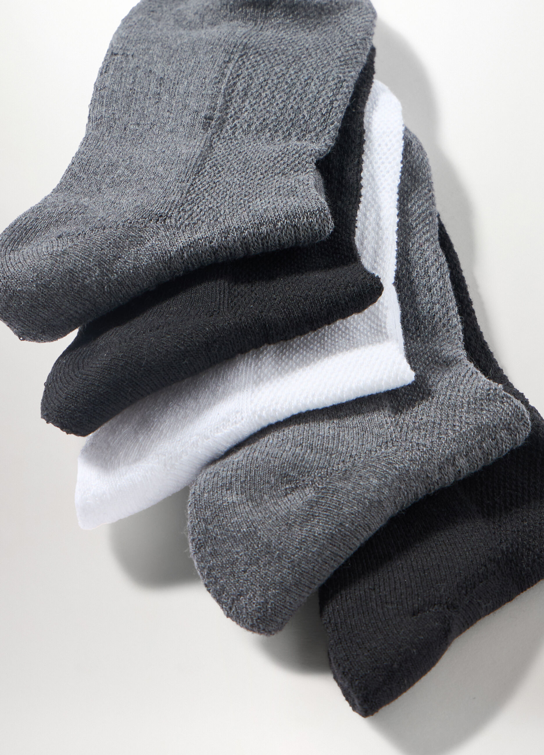 5 pack calze alla caviglia in misto cotone uomo_1