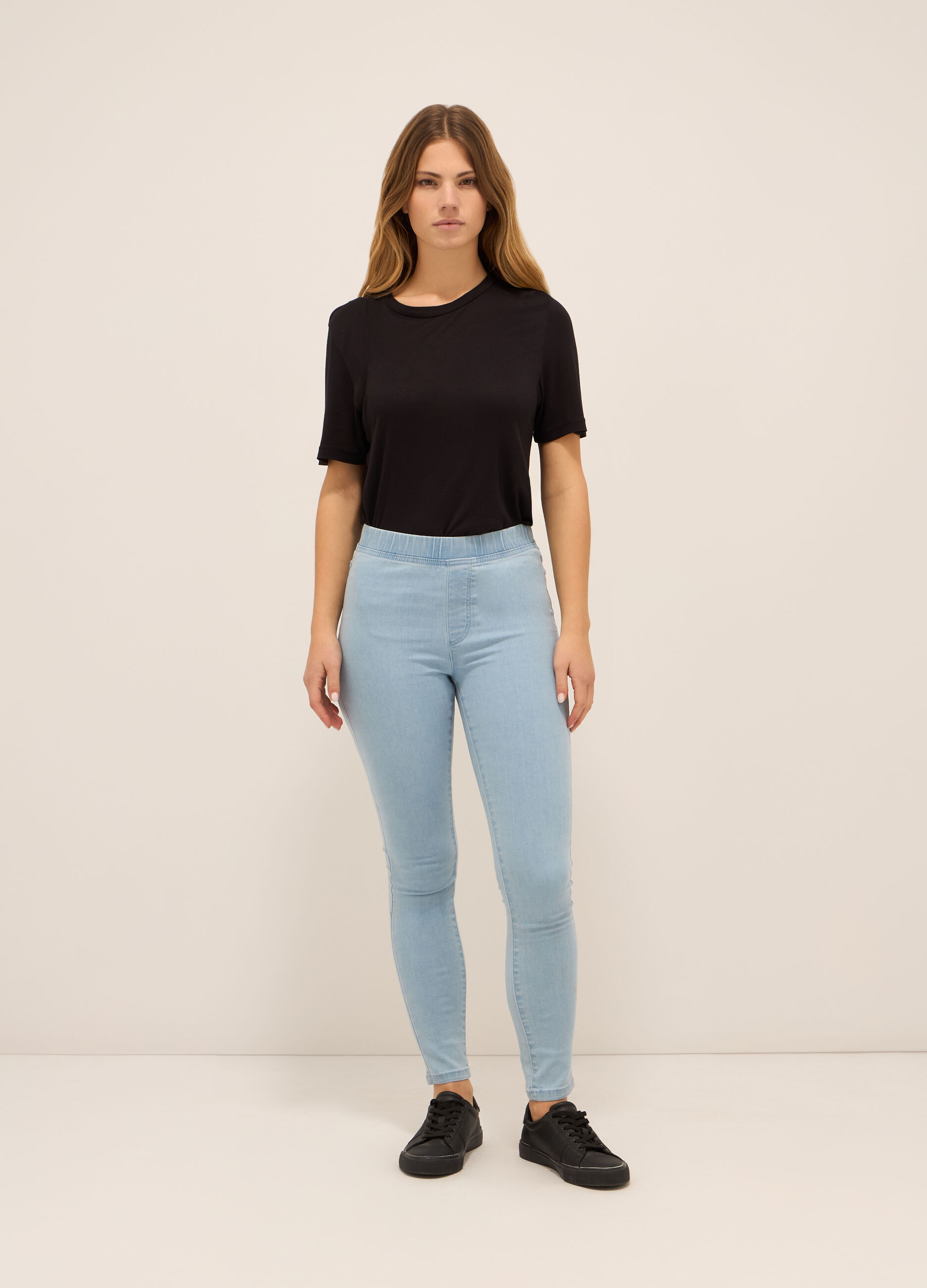 Jeggings in stretch denim donna_0