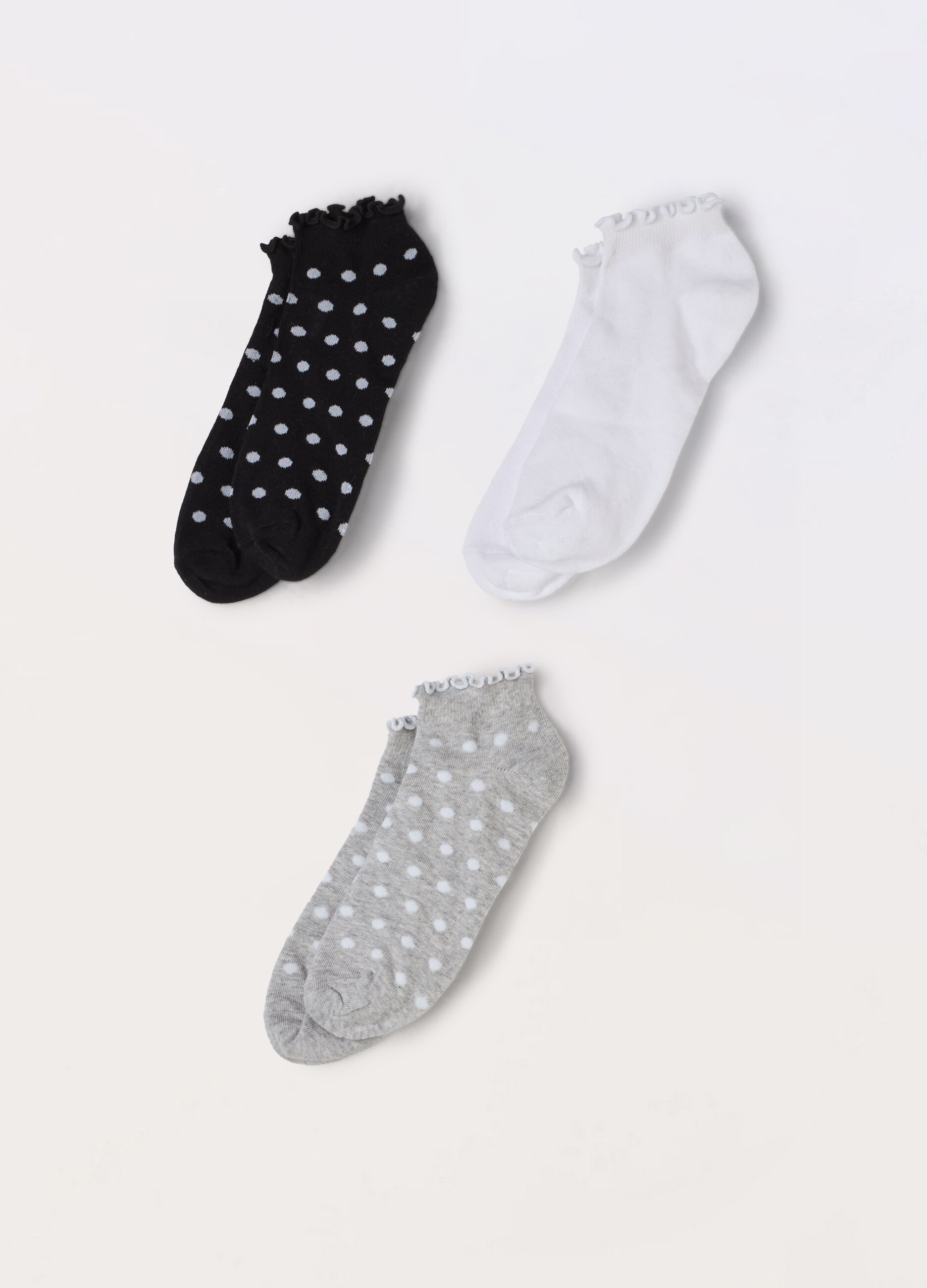 Pack 3 calze corte misto cotone donna_0