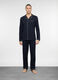 Pigiama lungo a camicia in cotone uomo_0
