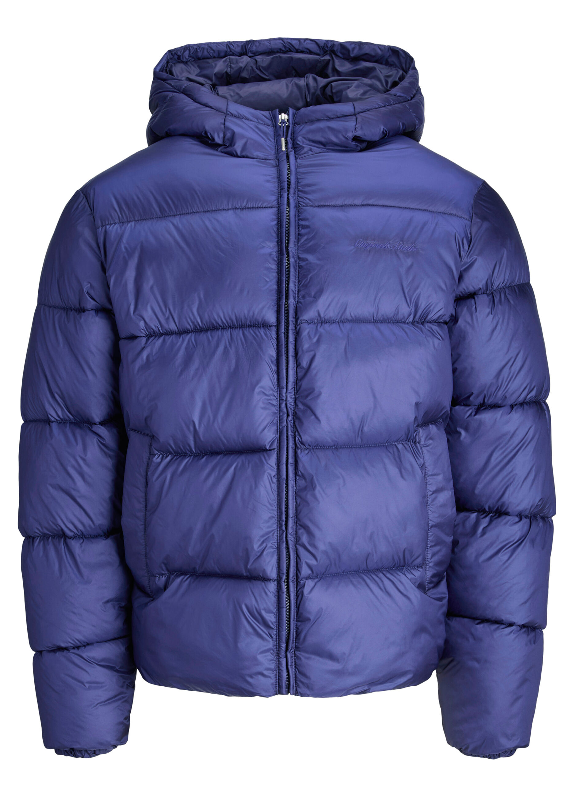 Piumino trapuntato con cappuccio uomo_0