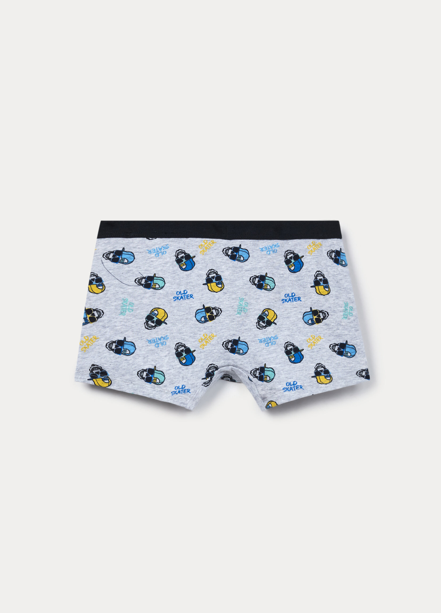 Boxer con stampa in cotone stretch ragazzo_1