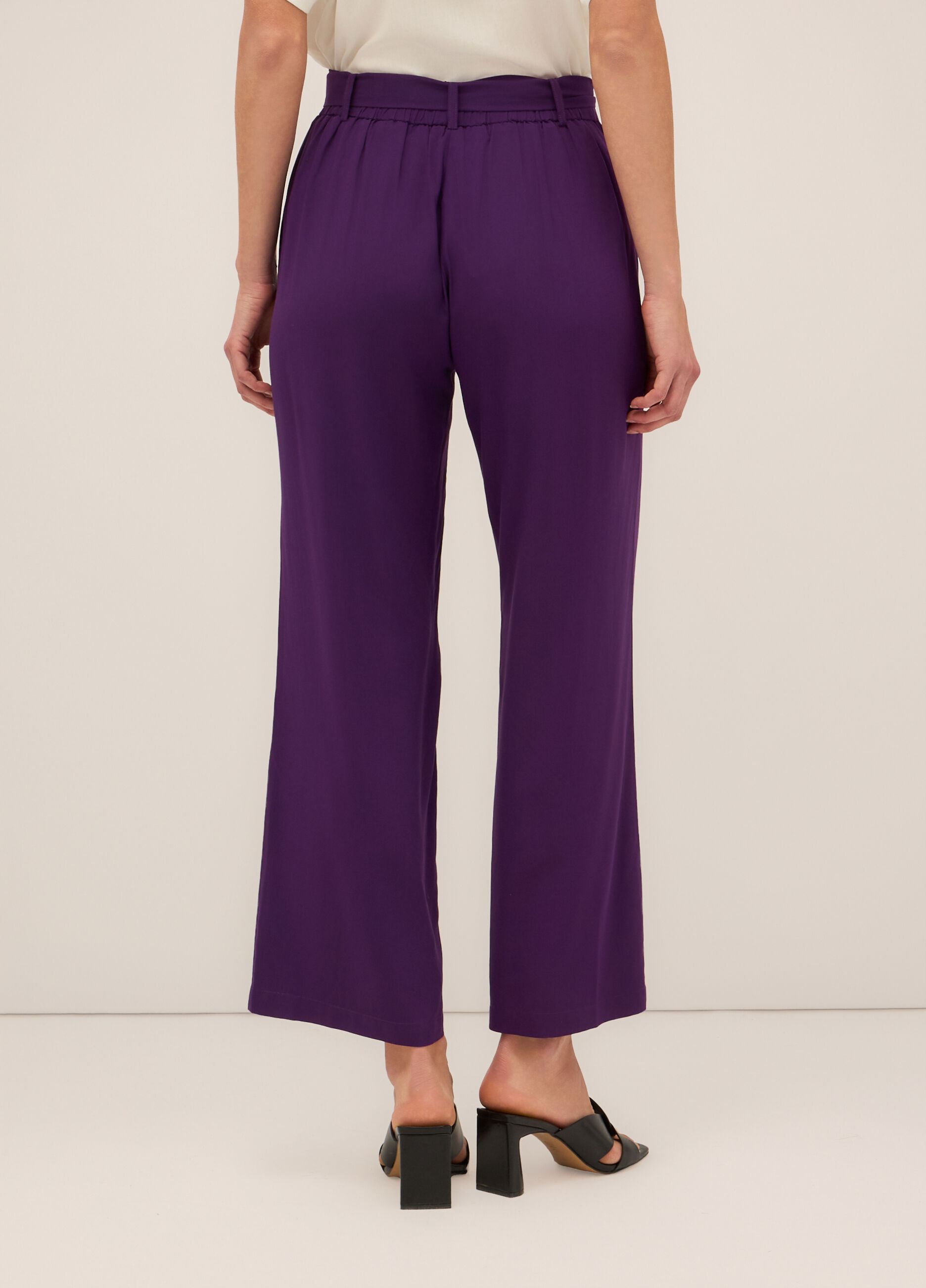 Pantaloni in pura viscosa donna_1