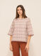 Blusa in puro cotone con ricami donna_0