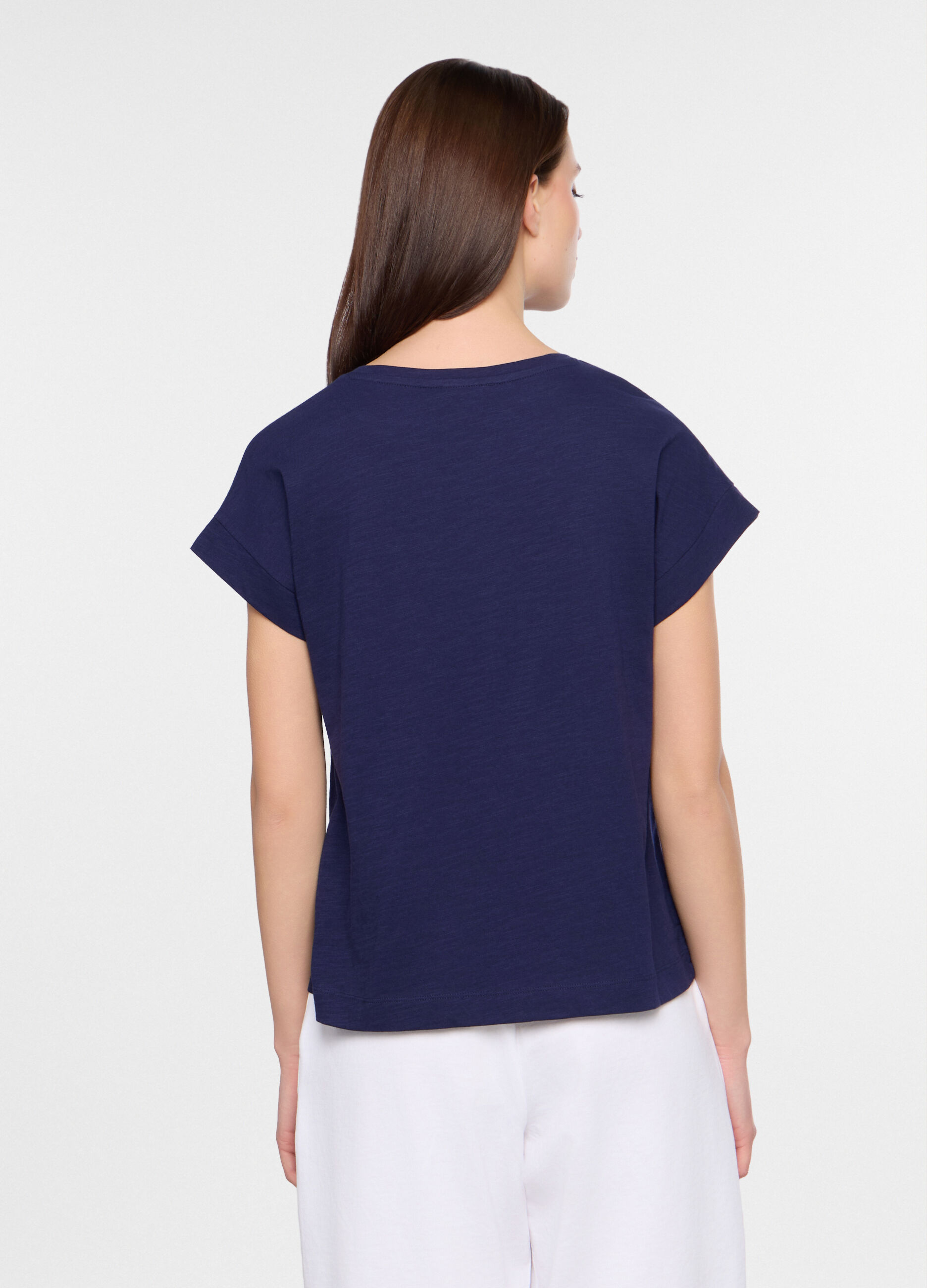 T-shirt girocollo donna_1