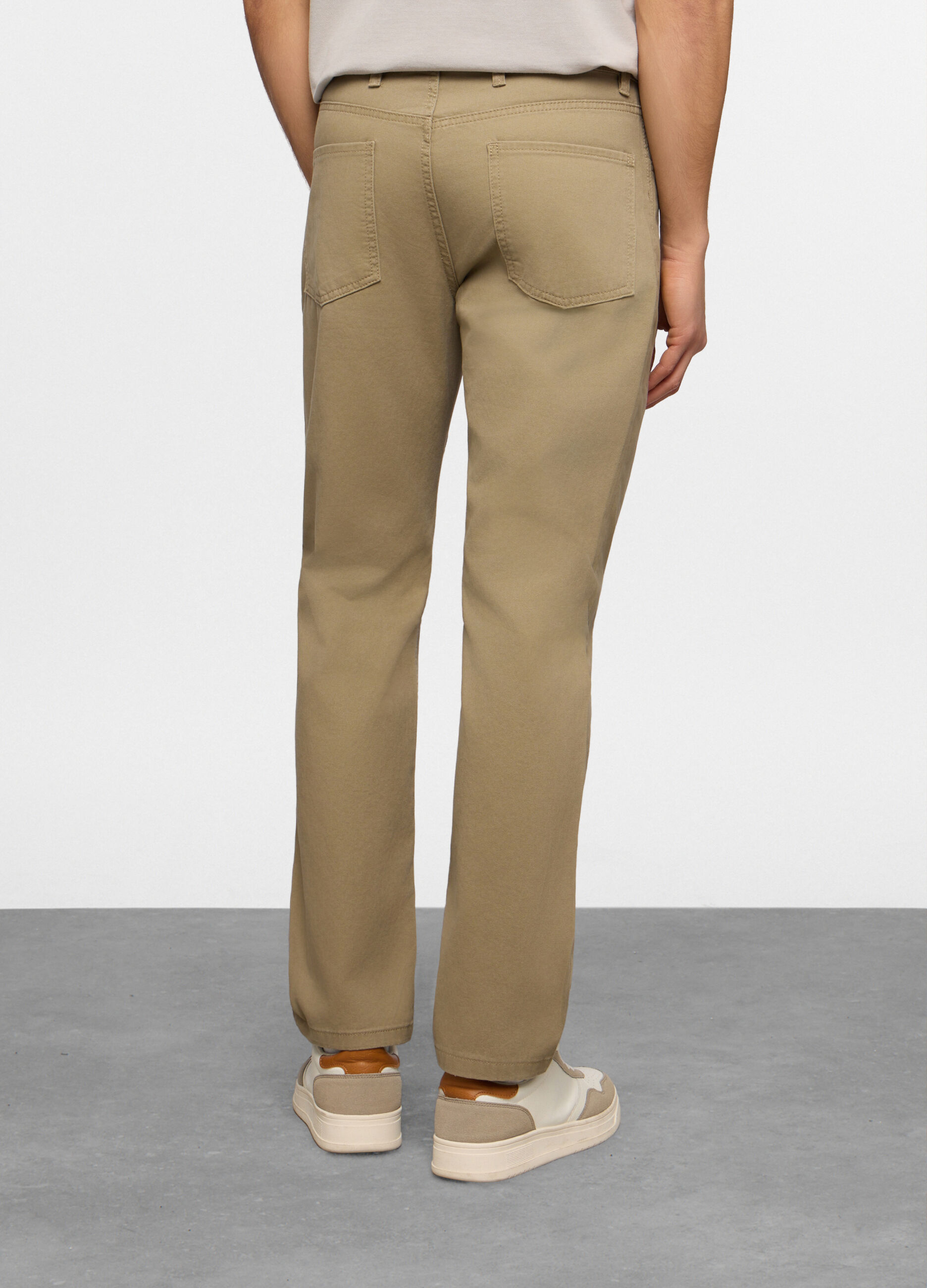 Pantaloni 5 tasche in cotone uomo_1