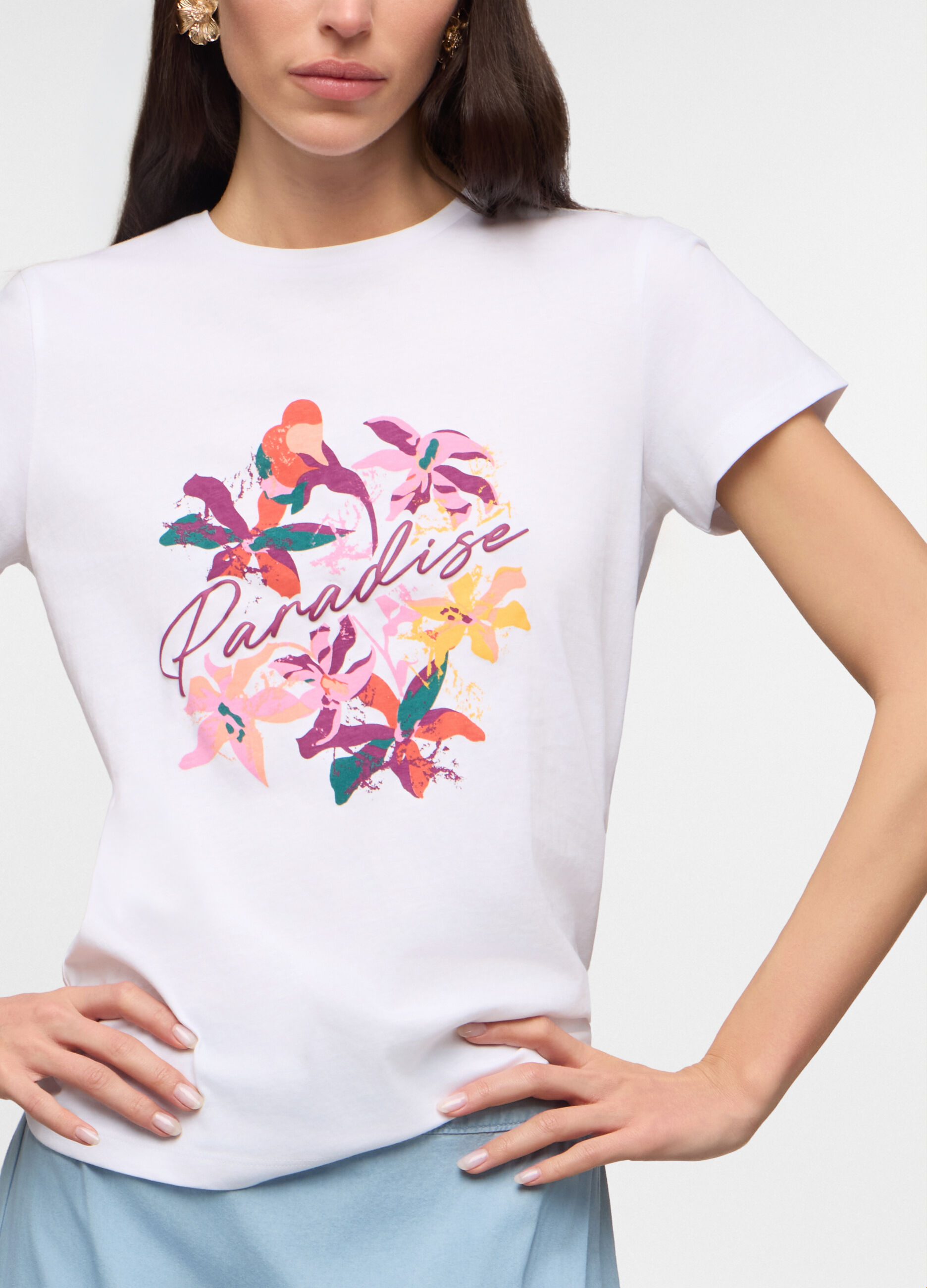 T-shirt girocollo donna_2
