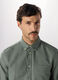 Camicia regular button-down a quadretti uomo_2