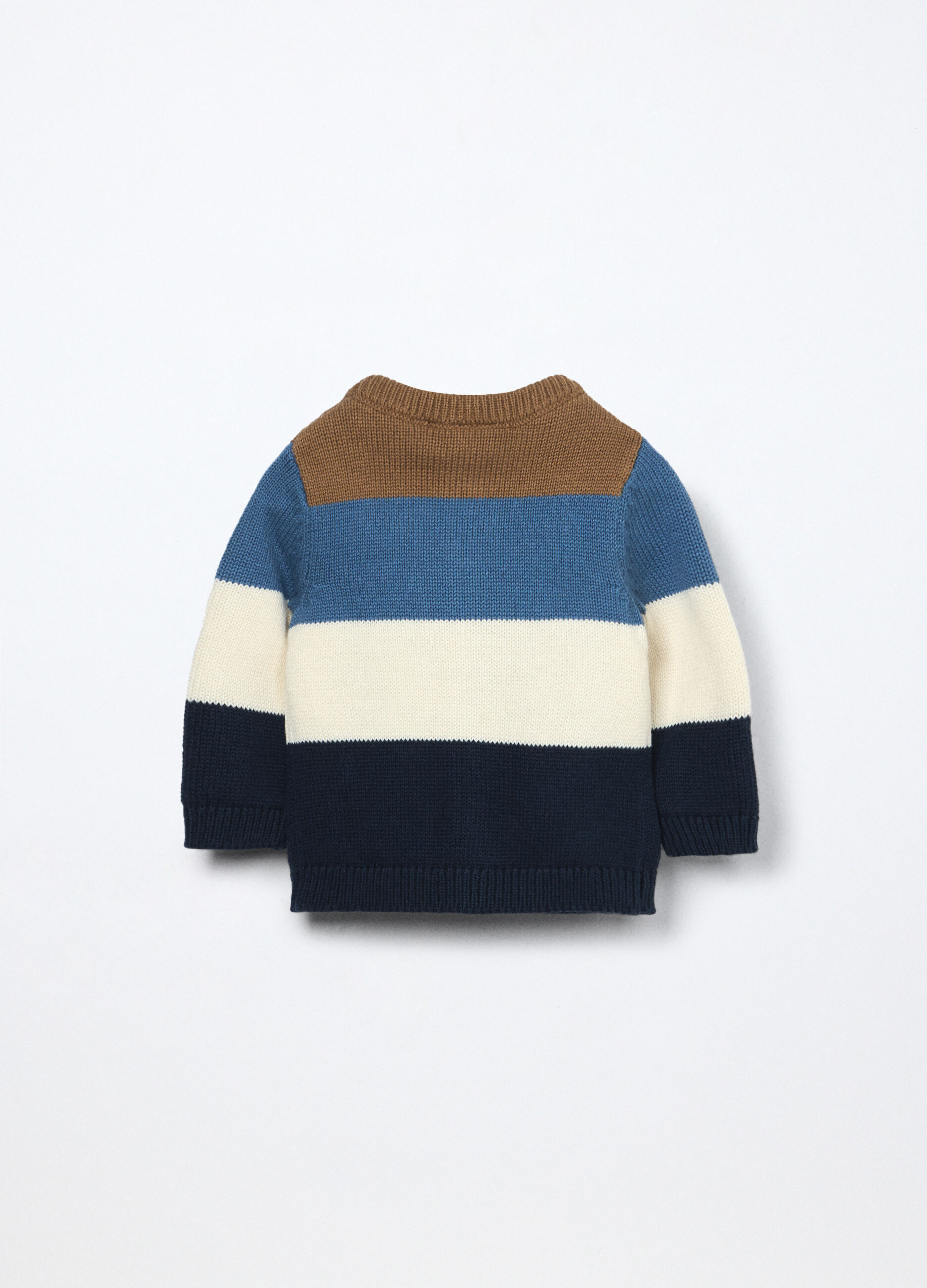 Cardigan tricot in puro cotone neonato_1
