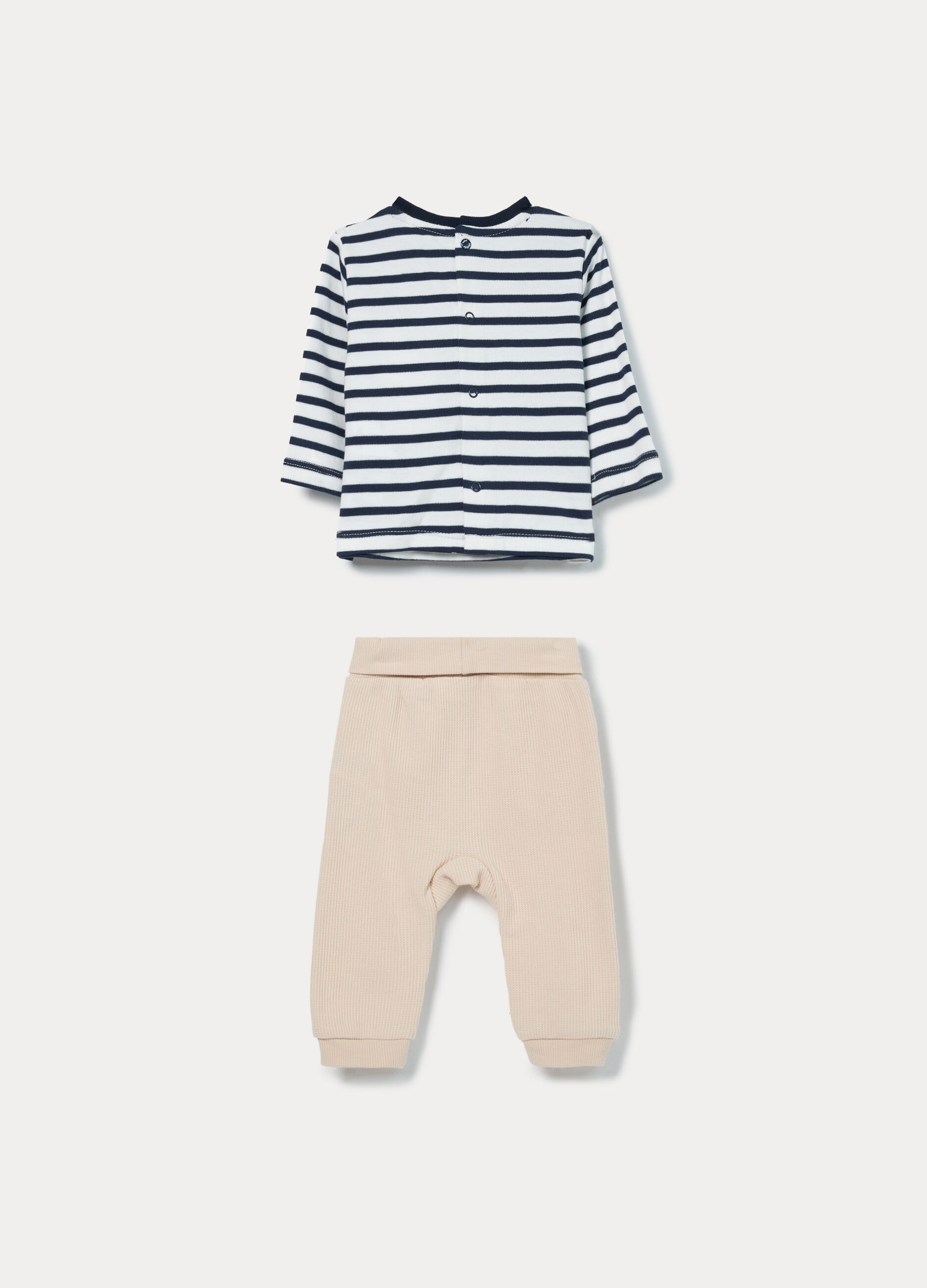 Jogging set in interlock di puro cotone neonato_1