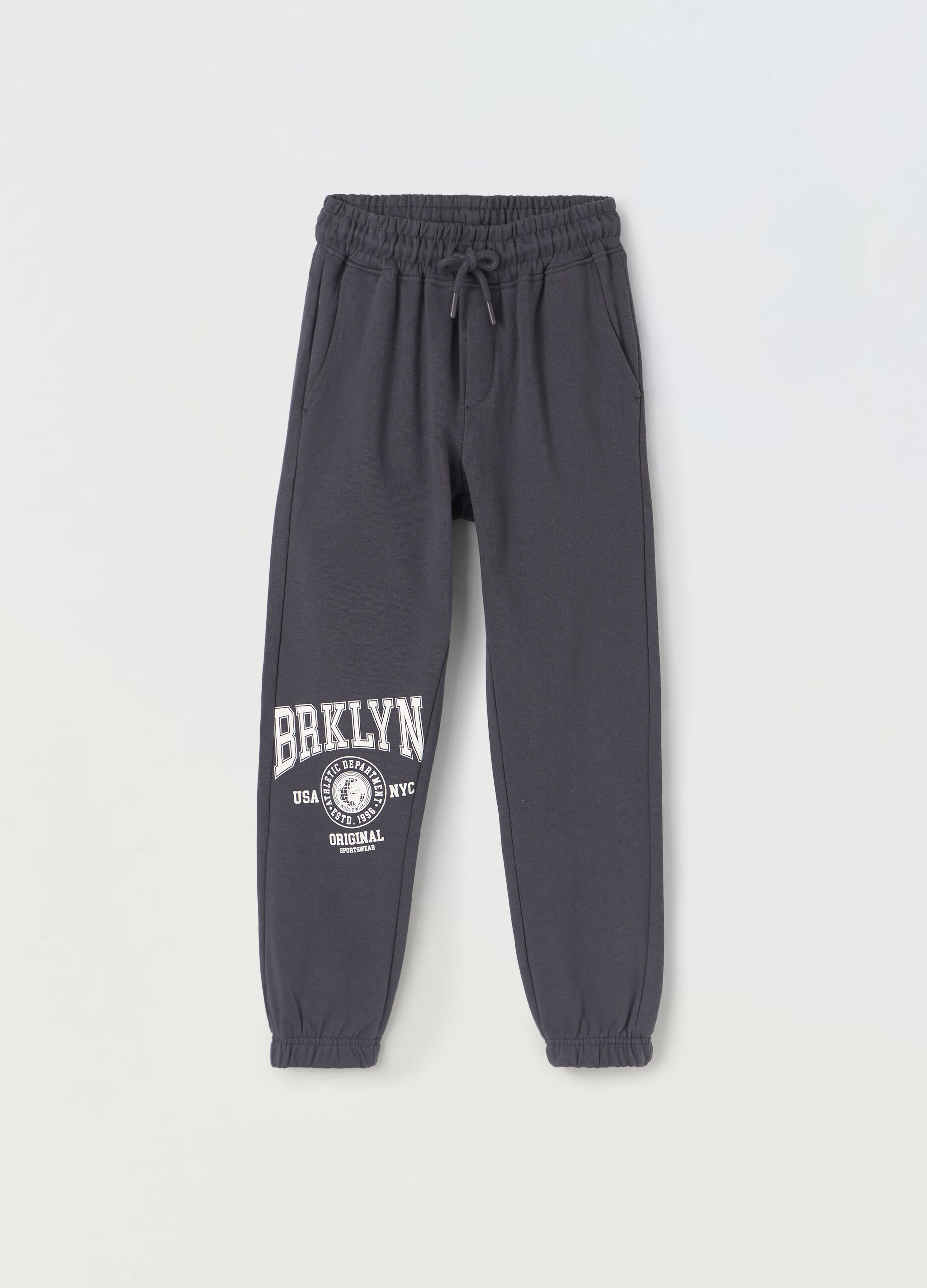 Jogger in cotone fleece ragazzo_0