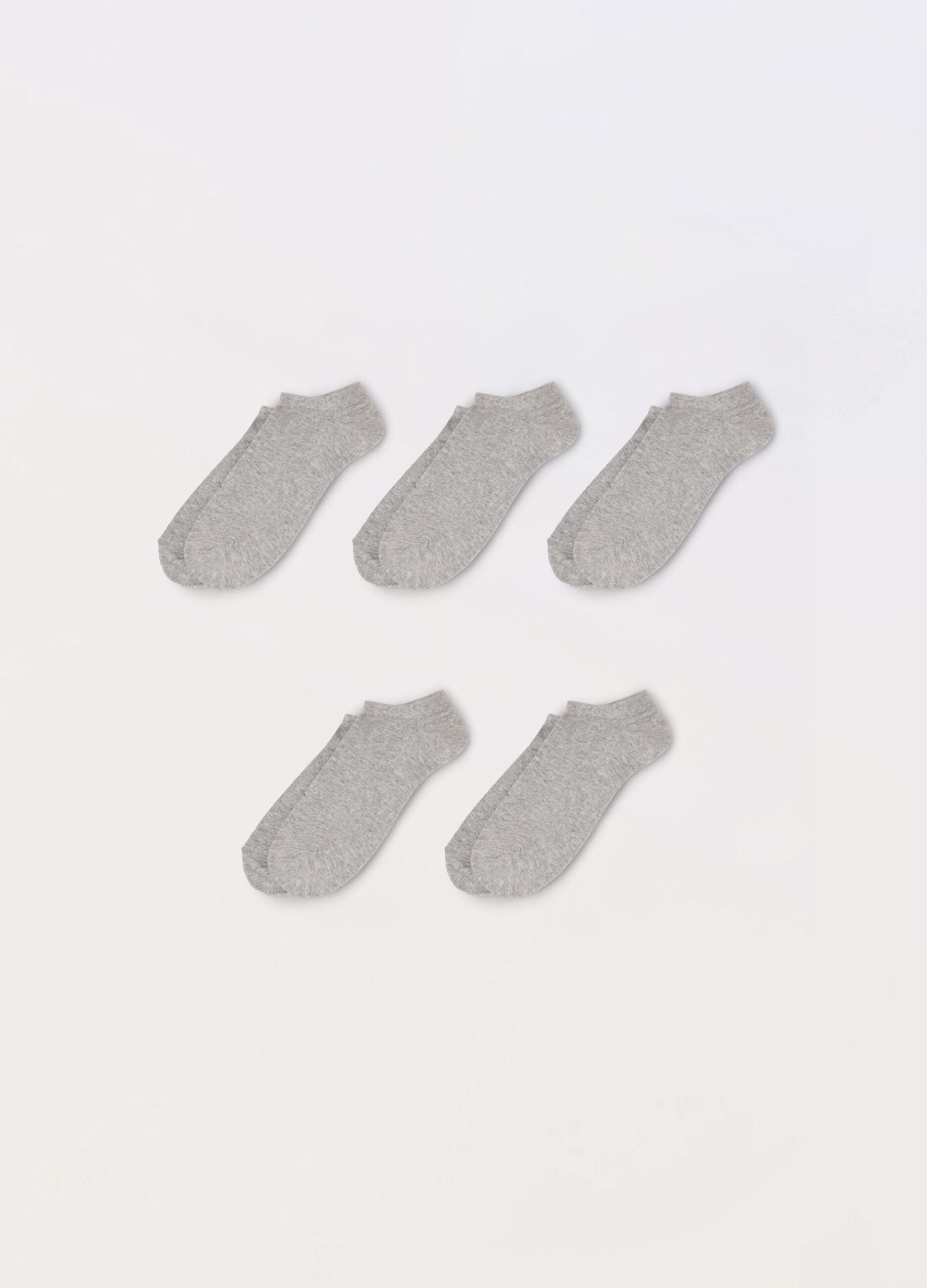 5 pack calzini sneaker in cotone stretch uomo_0