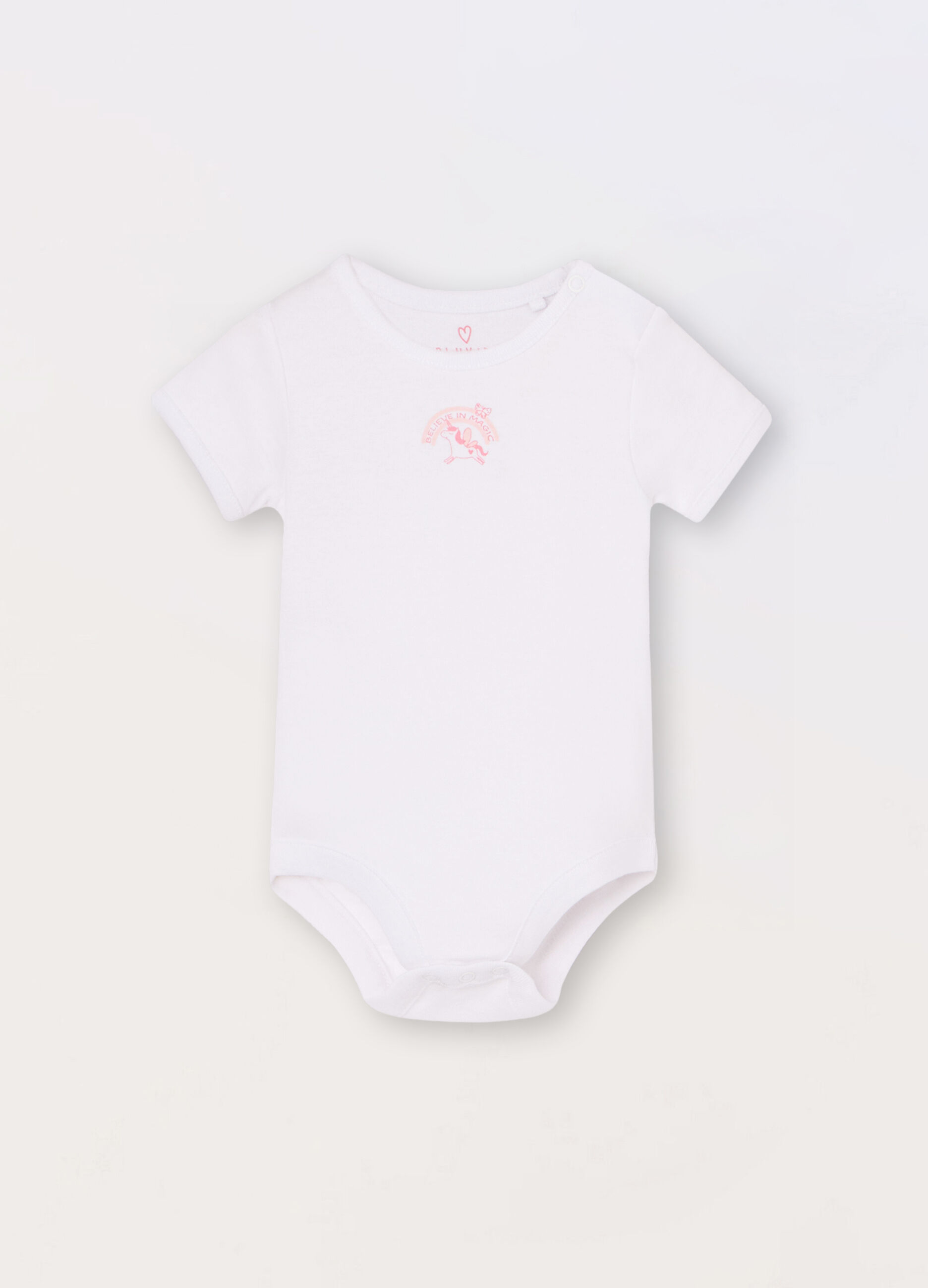 Body in puro cotone neonata
