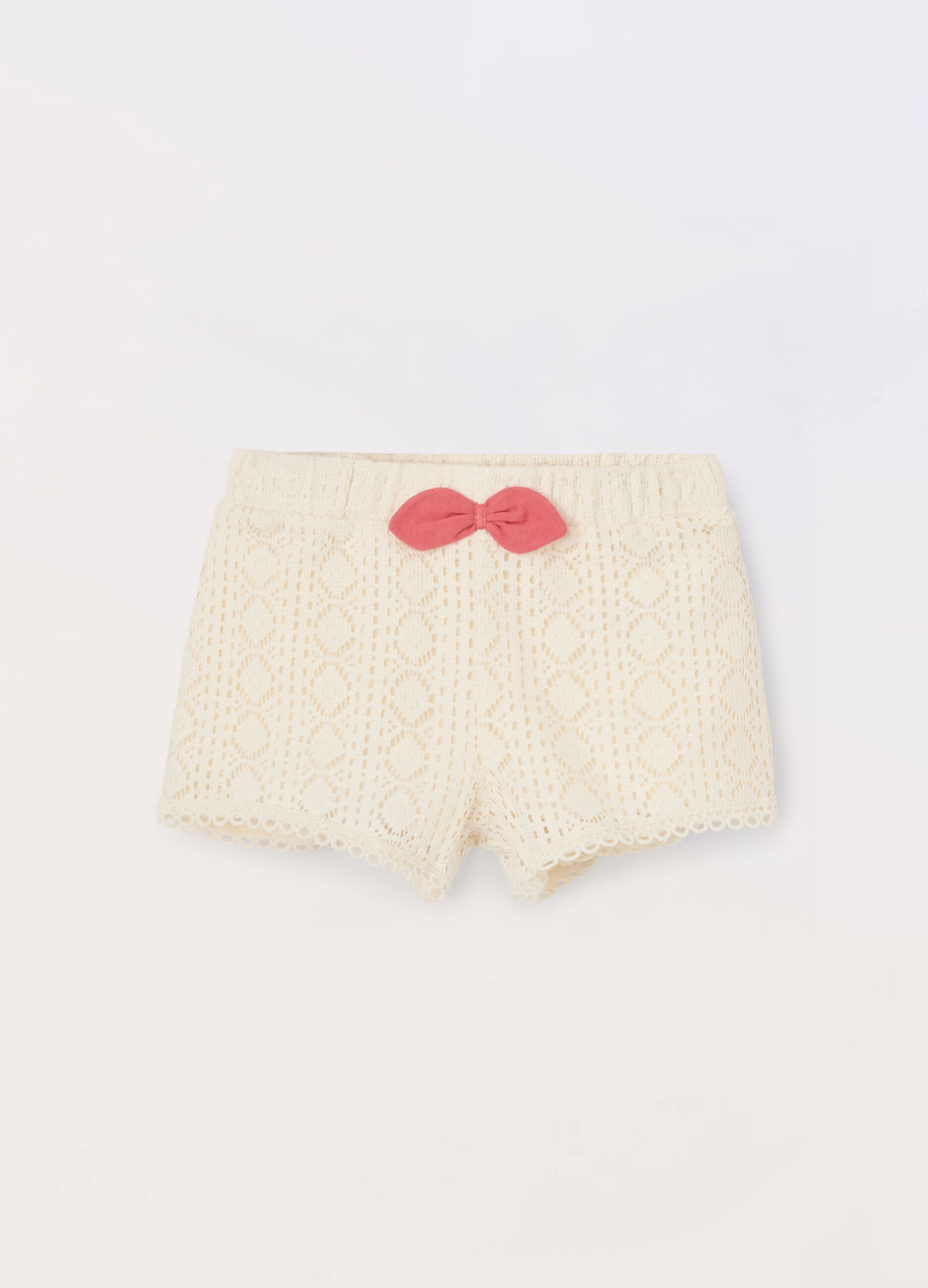 Shorts in pizzo neonata
