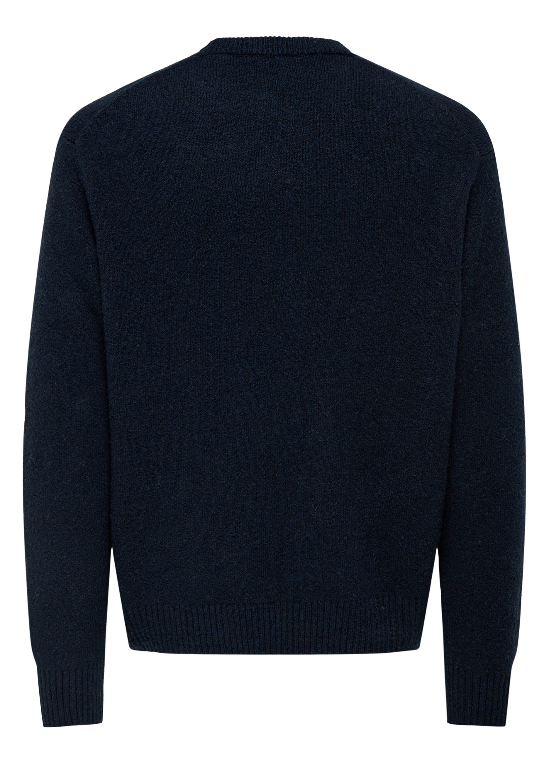 Maglione girocollo con profili a costine uomo_6