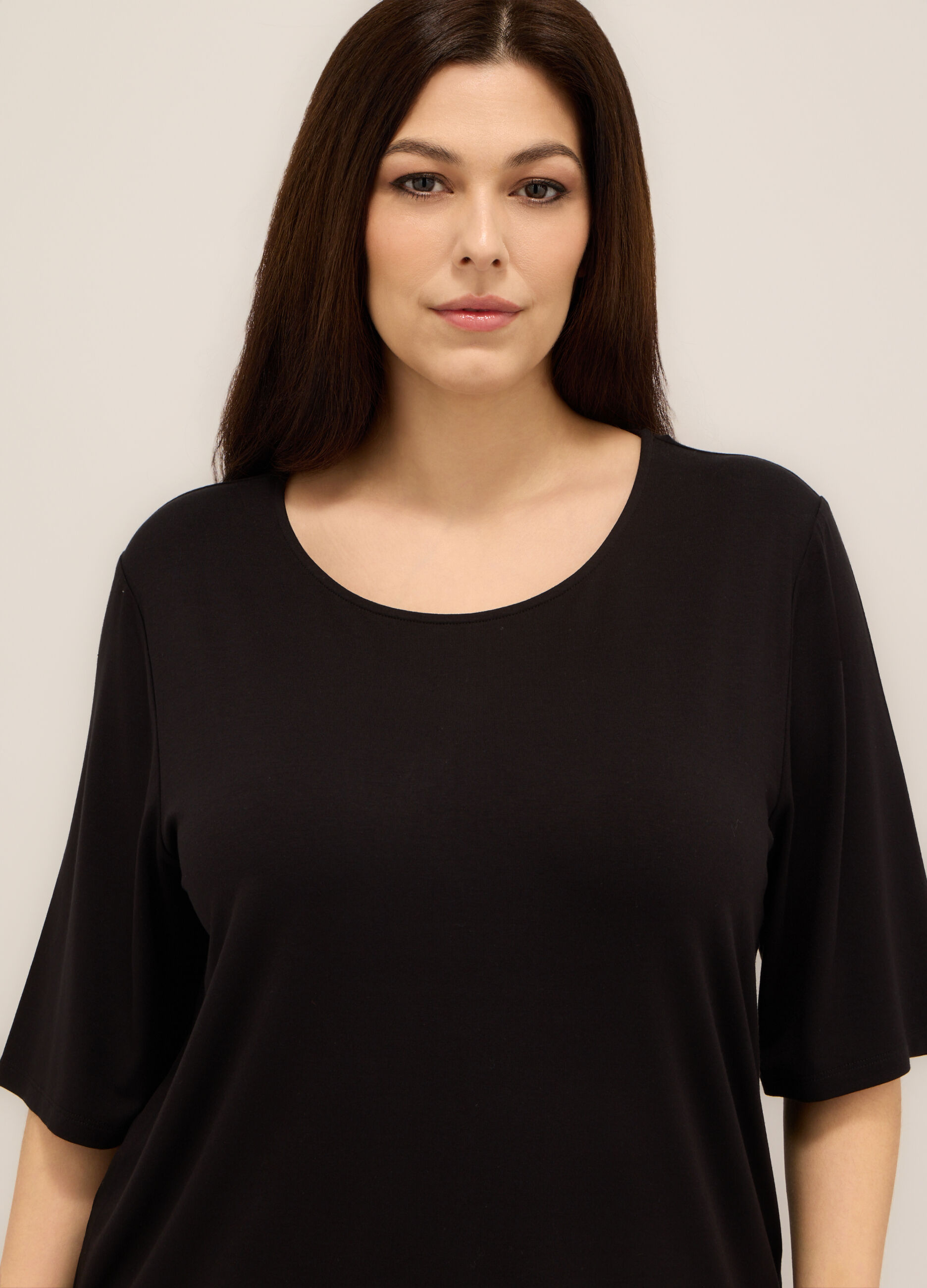 T-shirt in viscosa stretch donna curvy_2