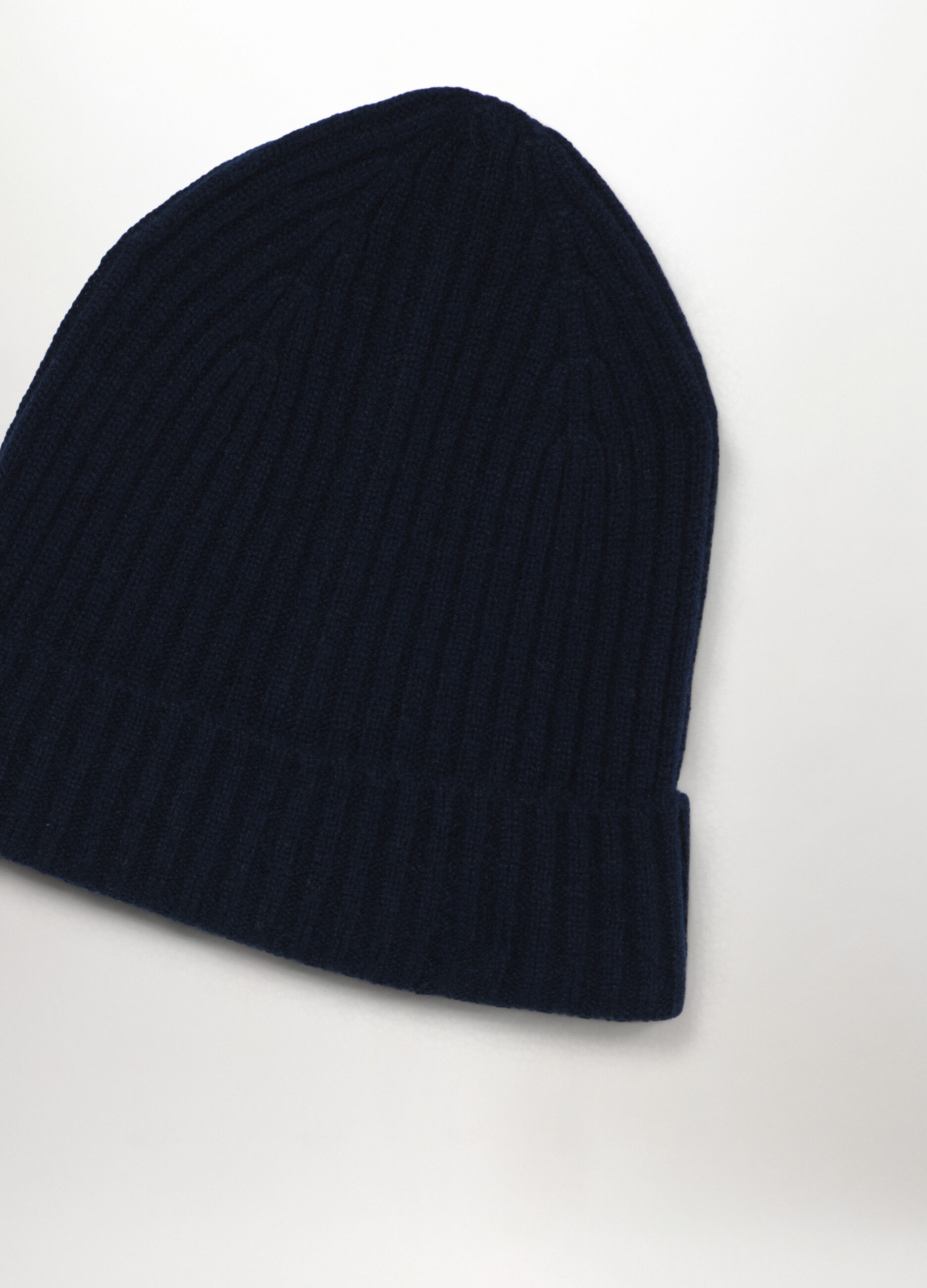 Berretto in cashmere a coste uomo_1