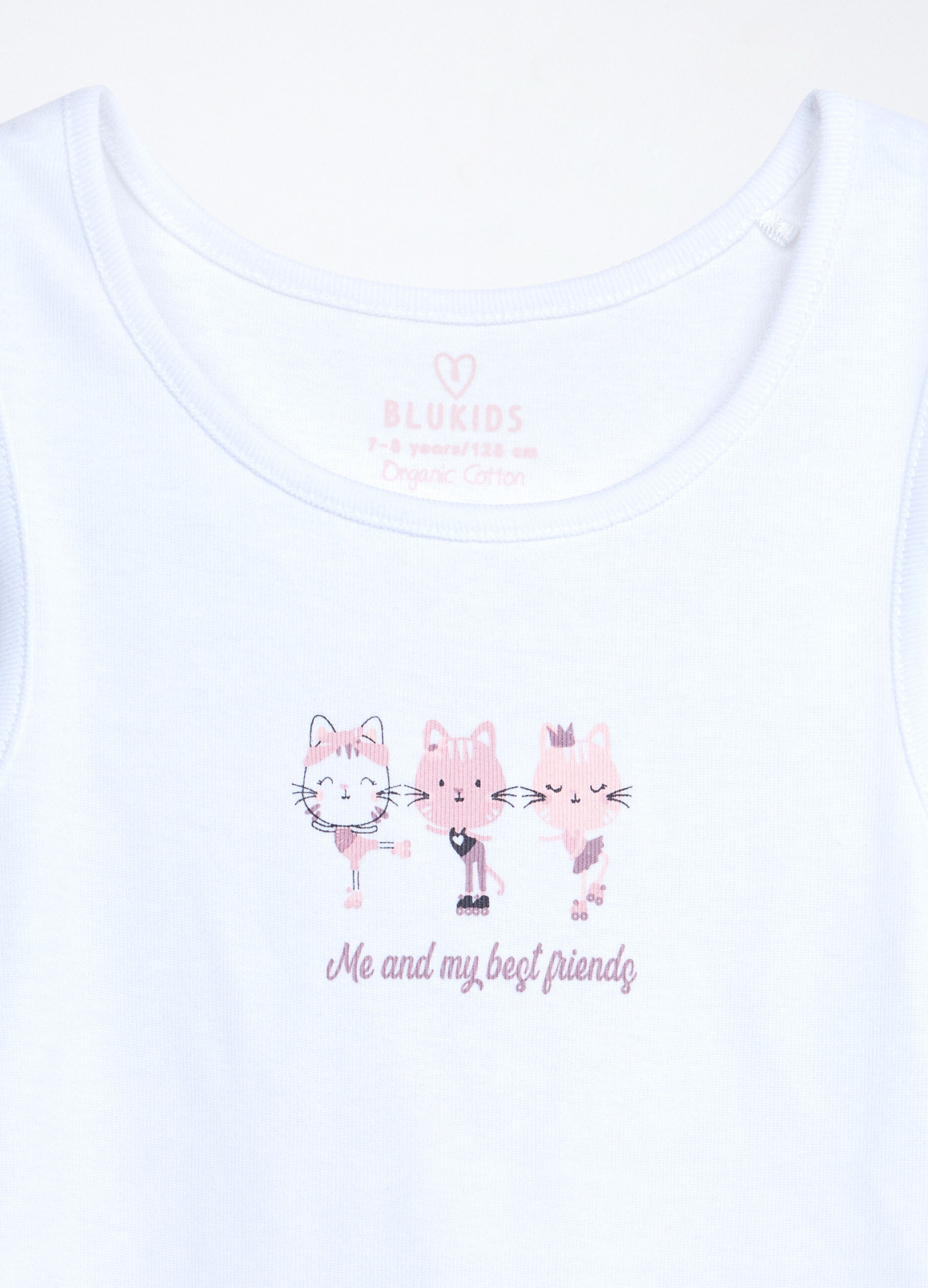 Pack 3 canotte in jersey di puro cotone bambina_3