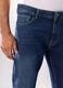 Jeans 5 tasche in denim di cotone stretch uomo_3