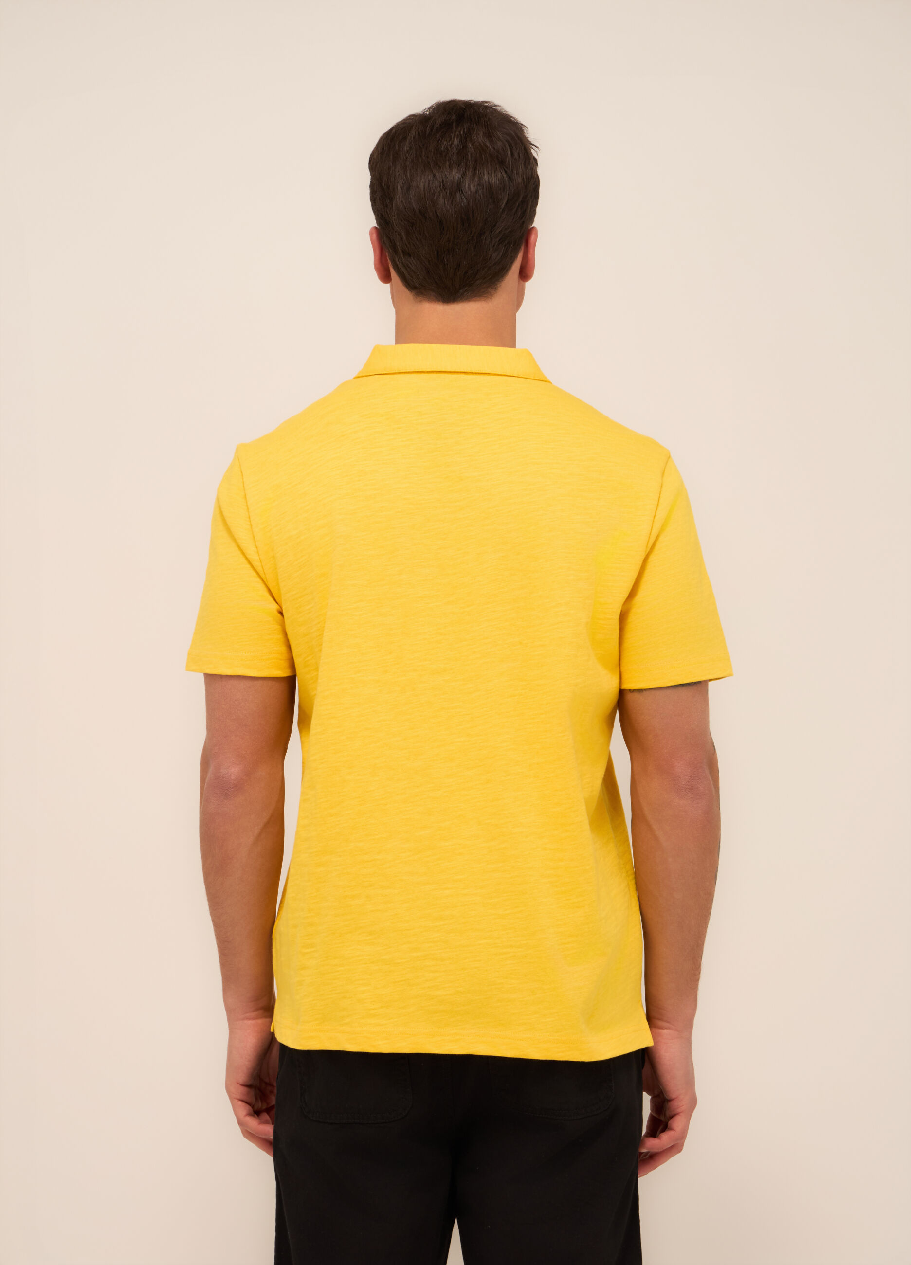 Polo in cotone mélange uomo_1