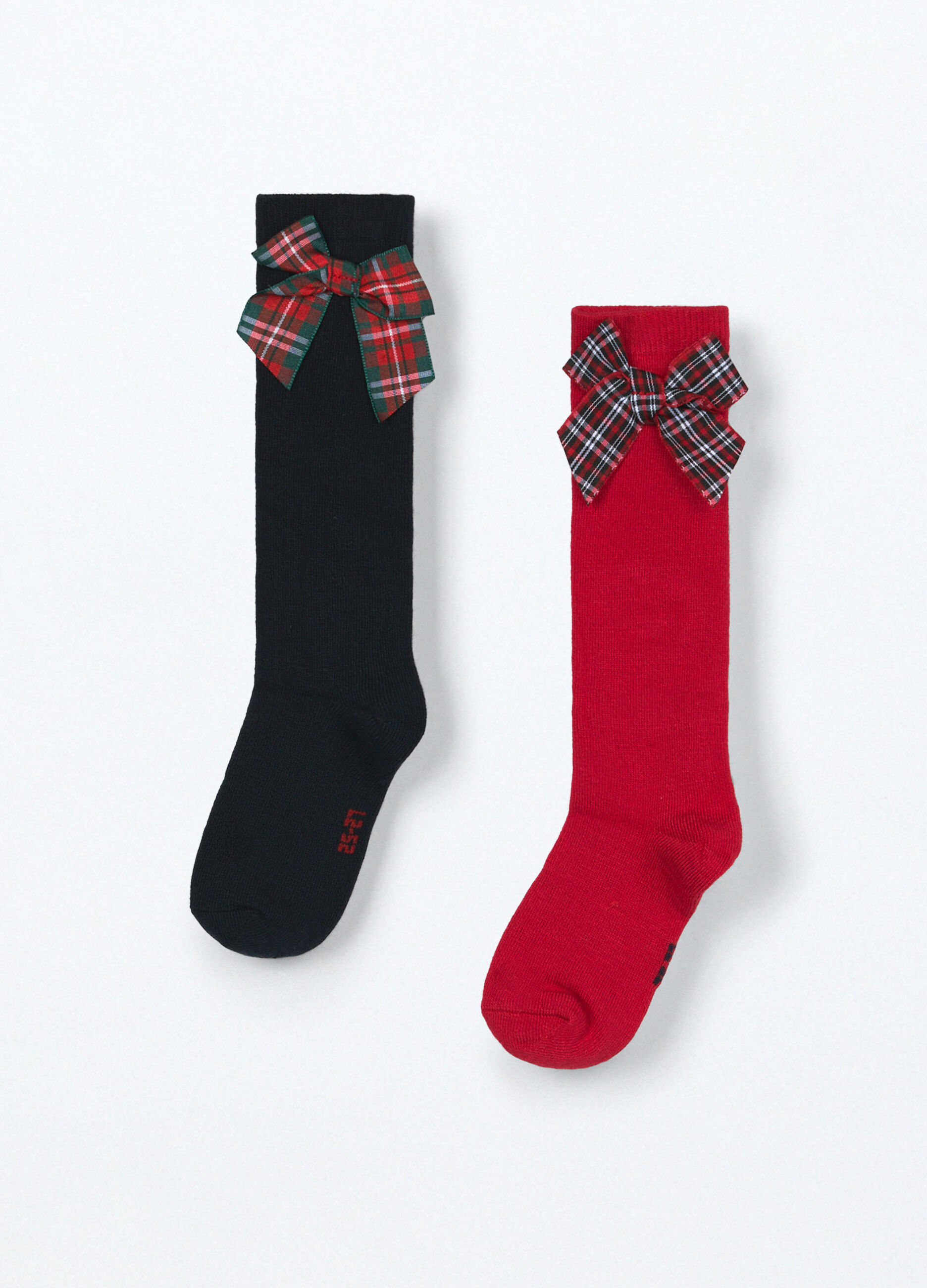 Pack 2 calze lunghe in viscosa di bamboo stretch bambina_1