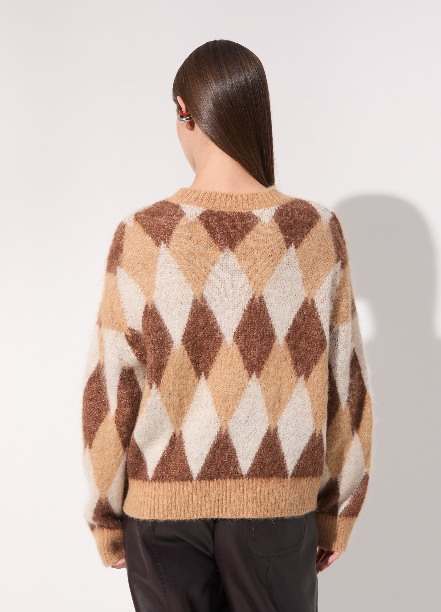 Maglione a rombi misto mohair donna_2