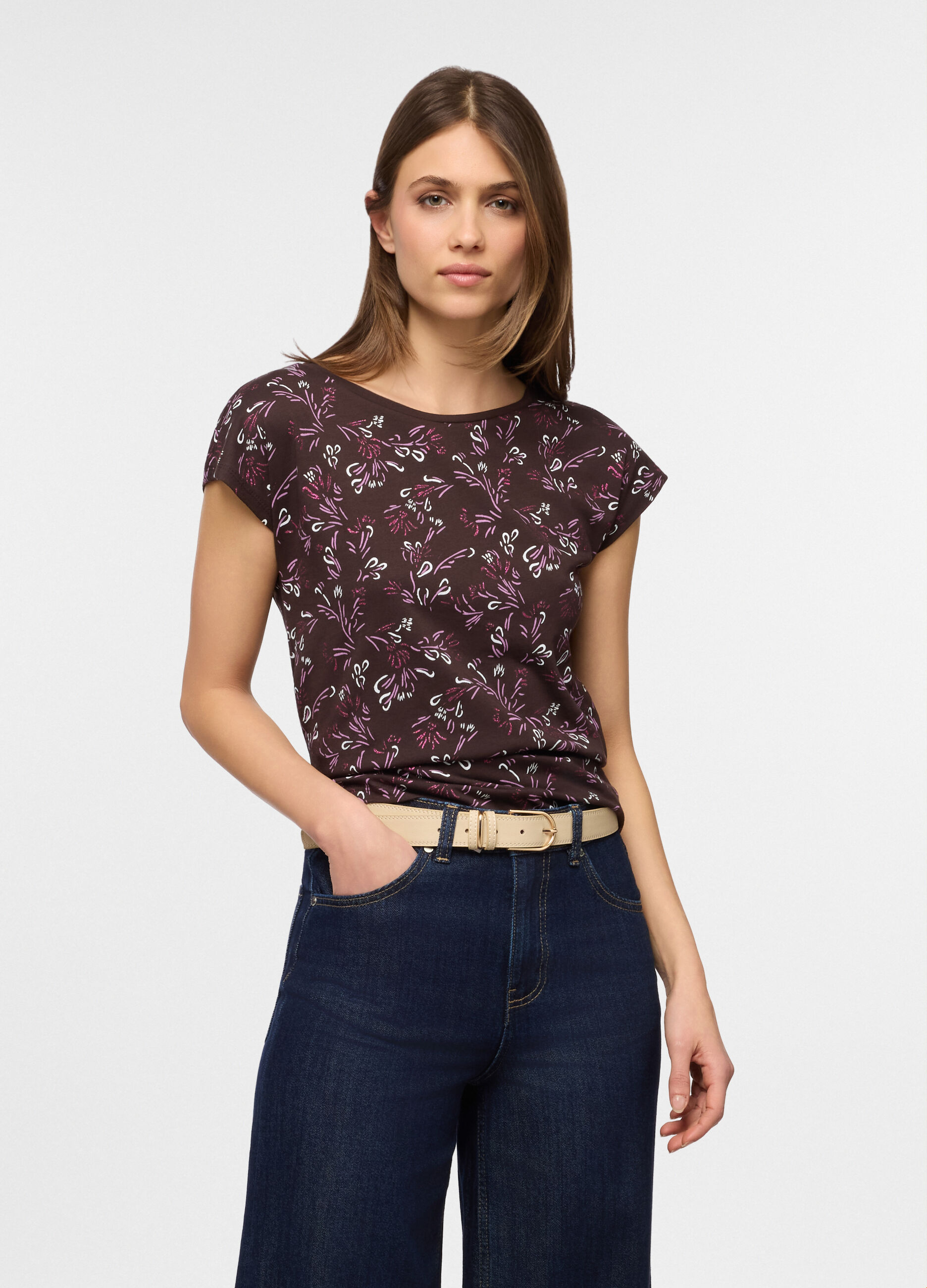 T-shirt girocollo donna_0