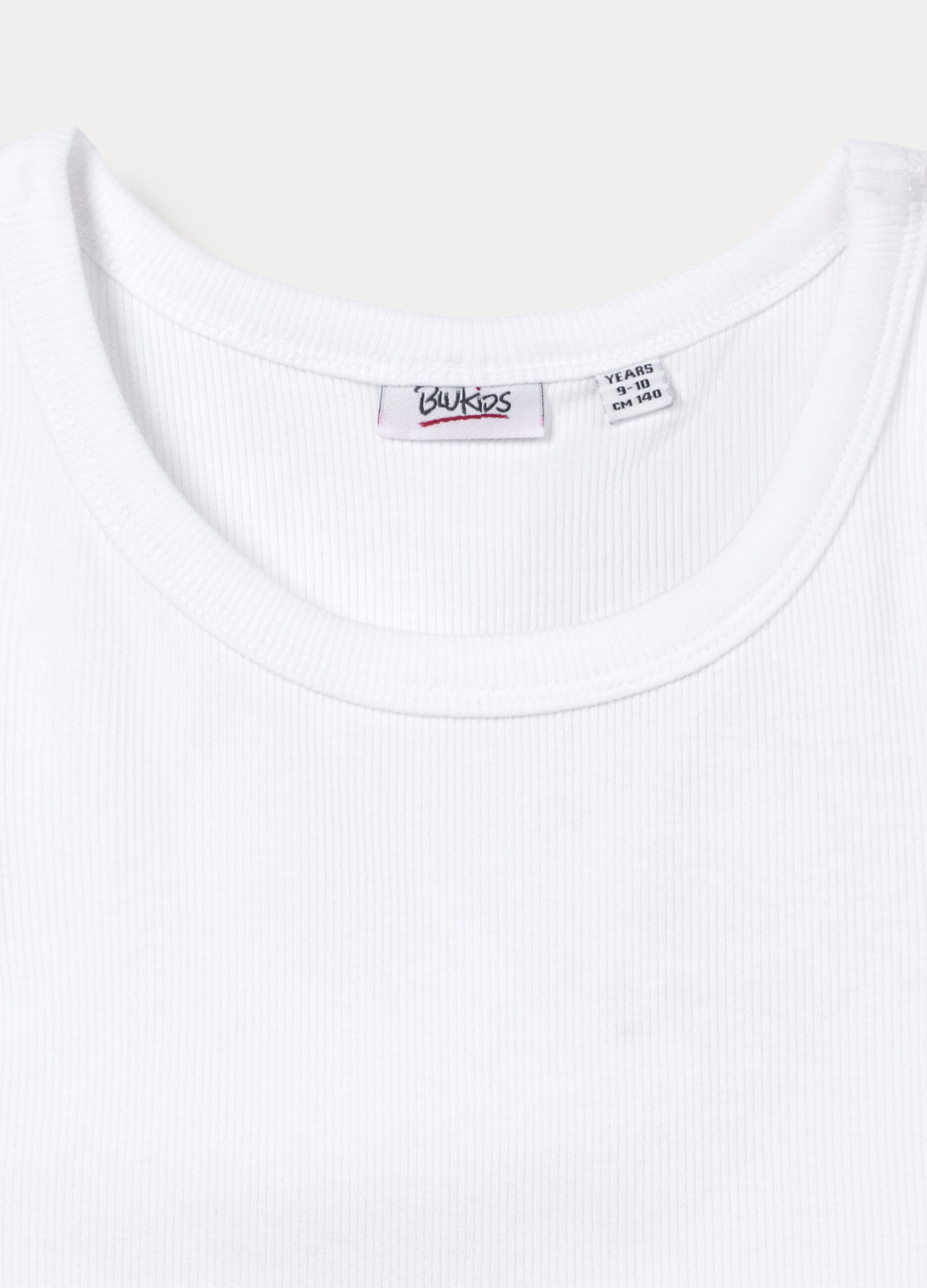 Top fitted in costina stretch ragazza_2