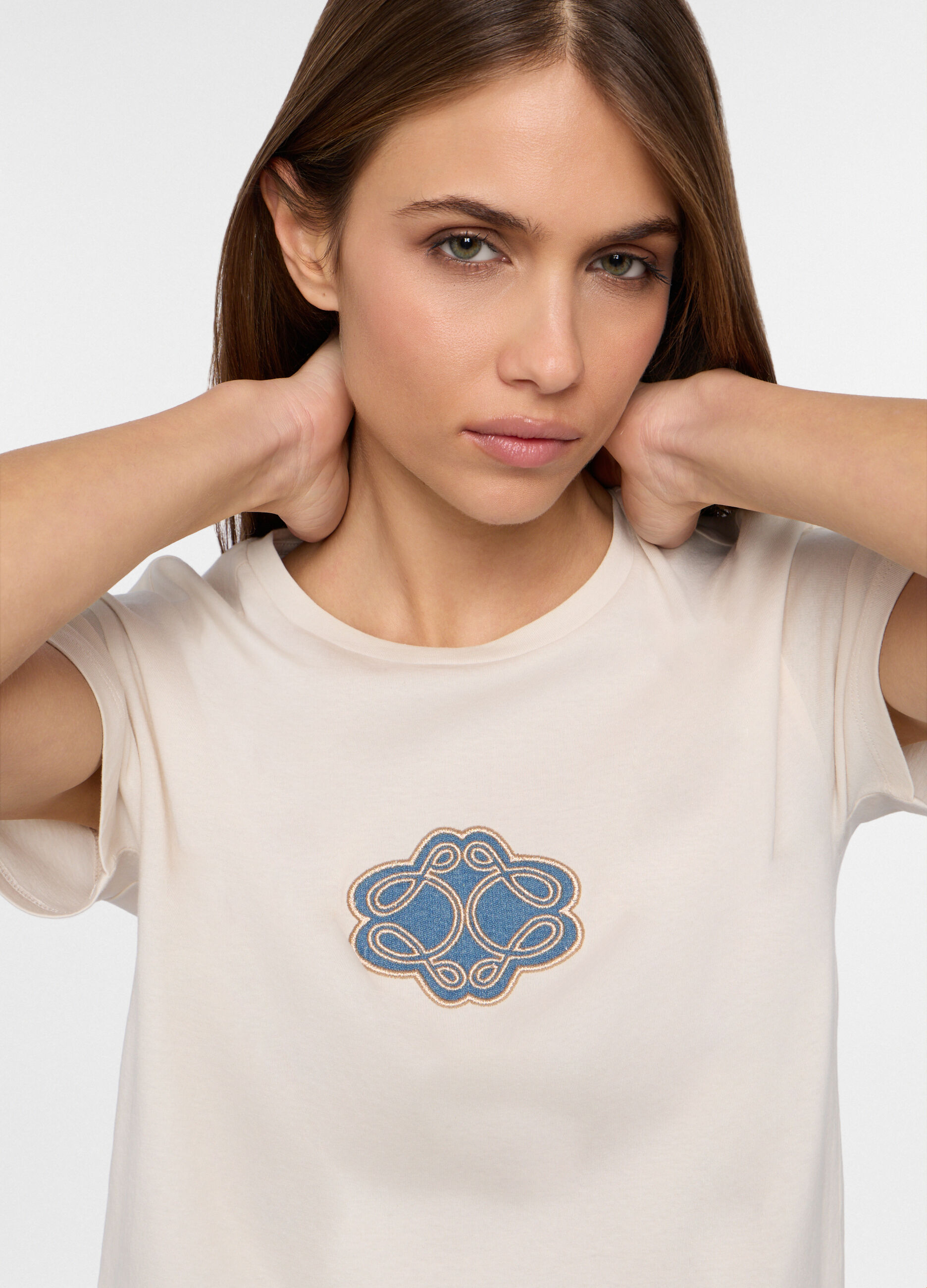 T-shirt girocollo donna_2