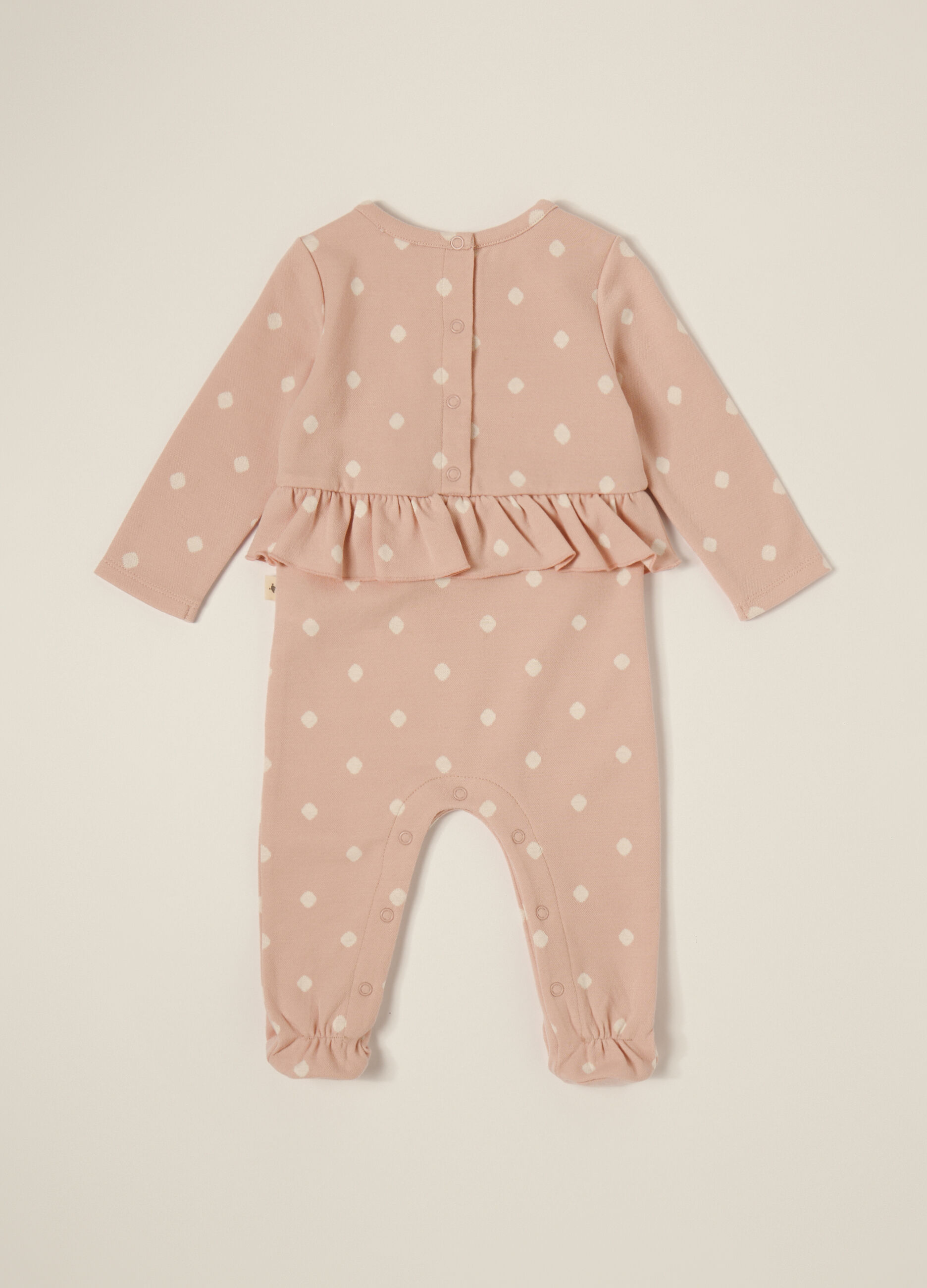 Tutina rosa in cotone elasticizzato_1