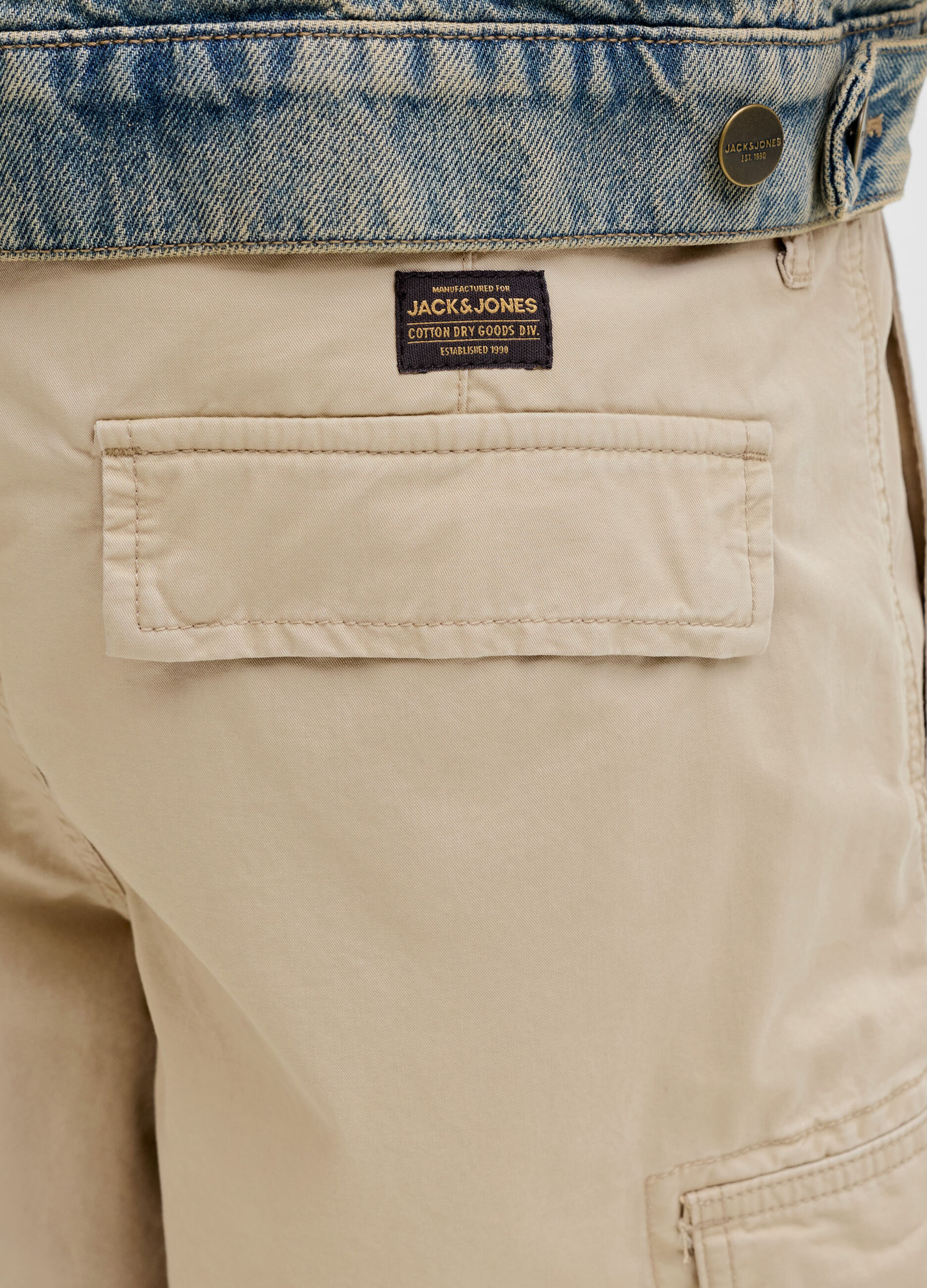 Shorts cargo in cotone uomo_4