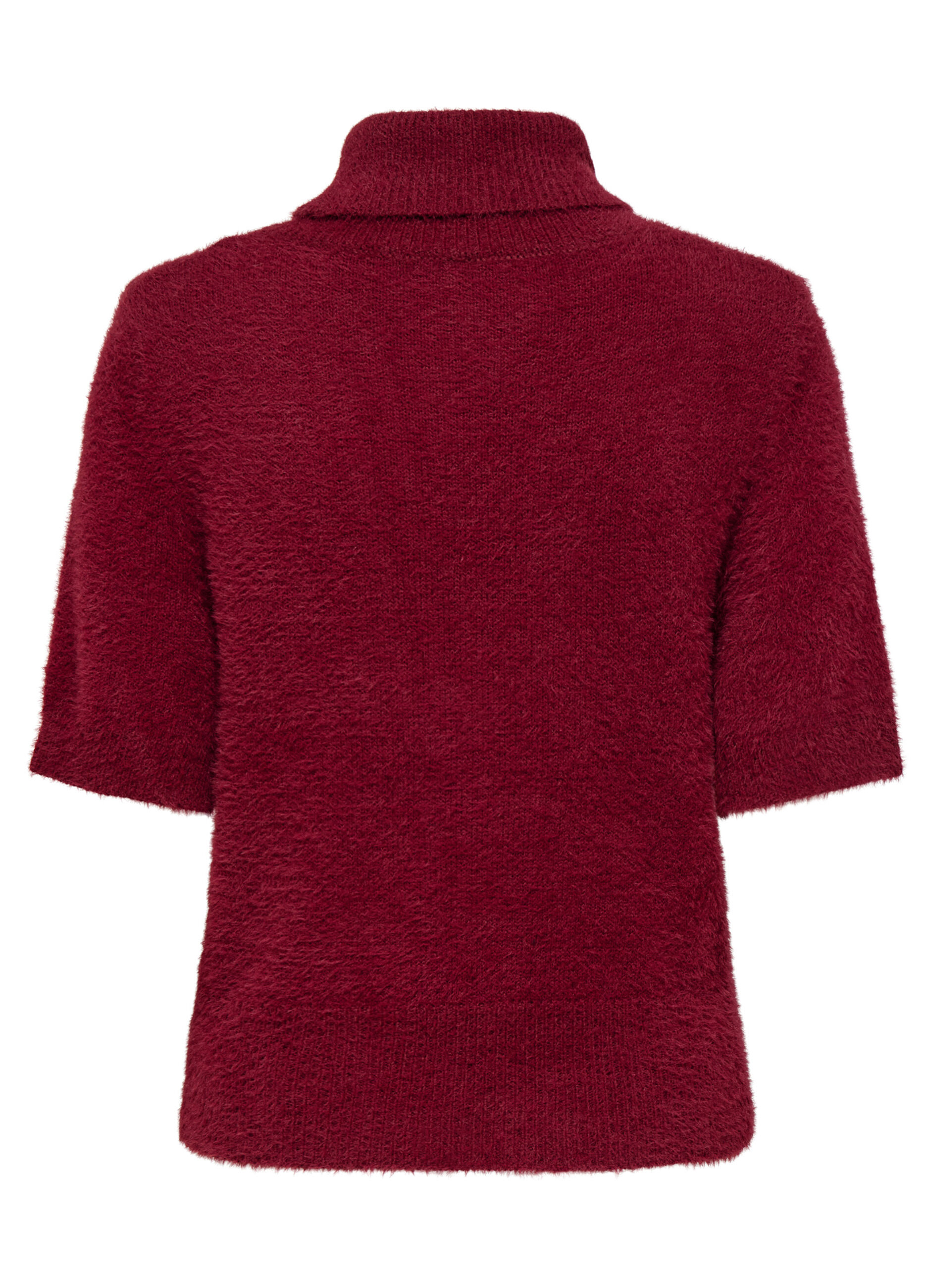 Tricot fluffy a maniche corte donna_6