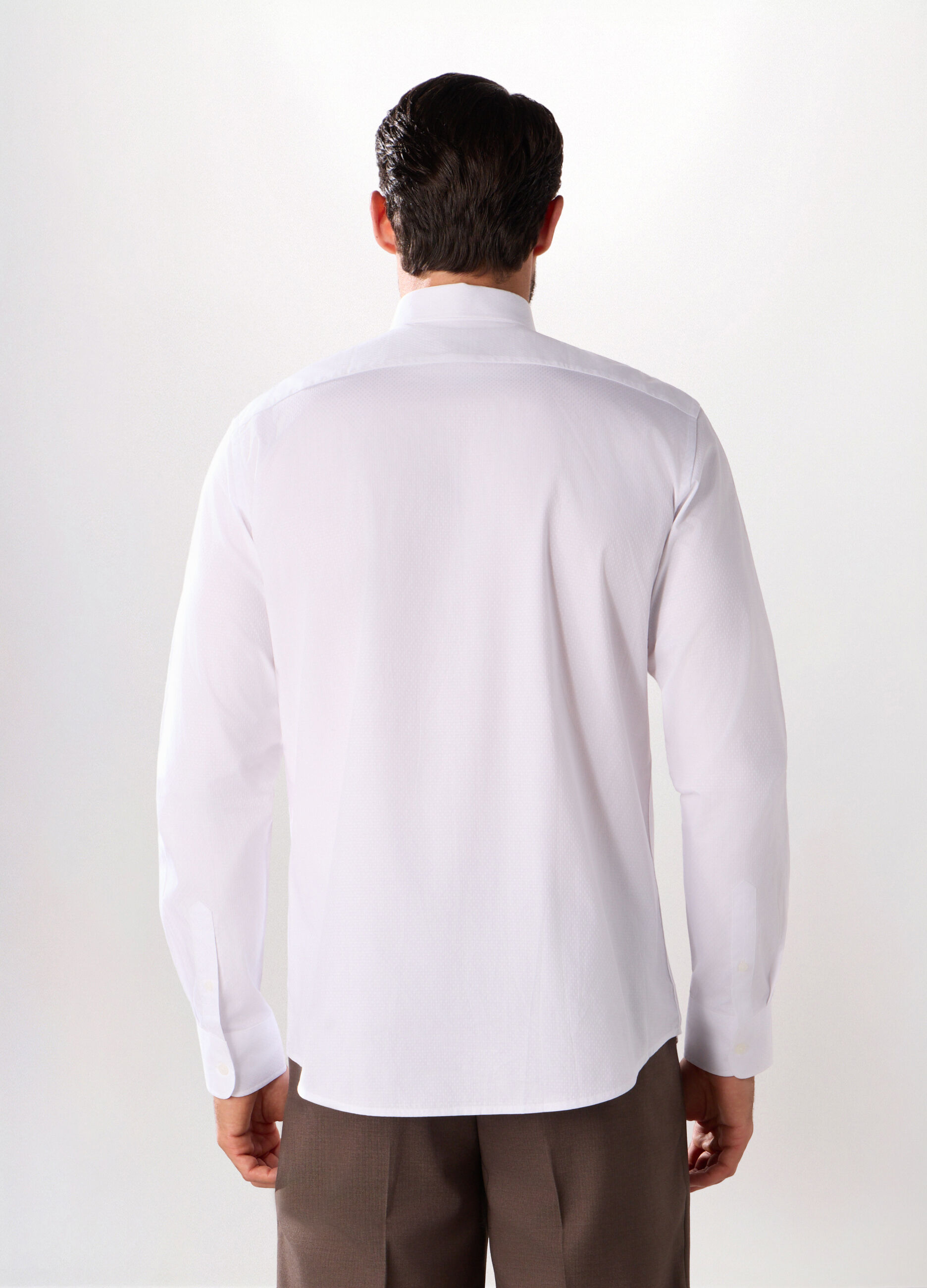 Camicia regular fit in puro cotone uomo_1
