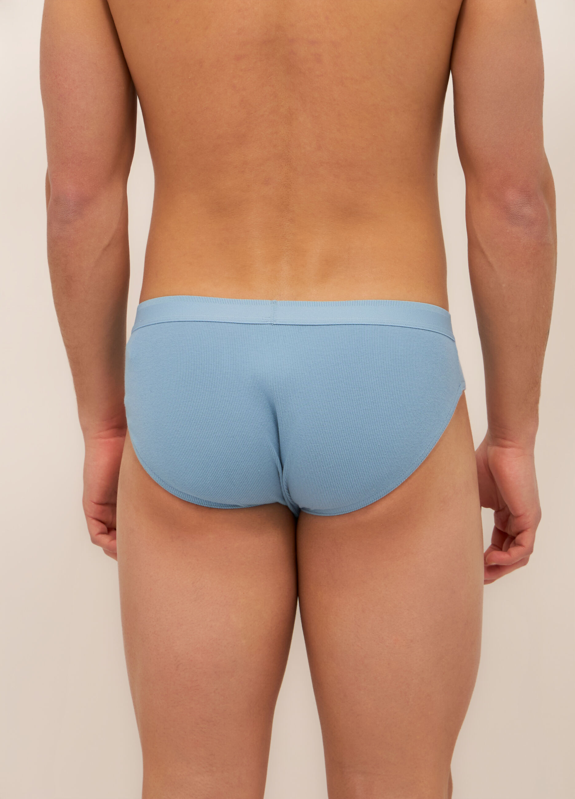 Slip in cotone stretch a costine uomo_1