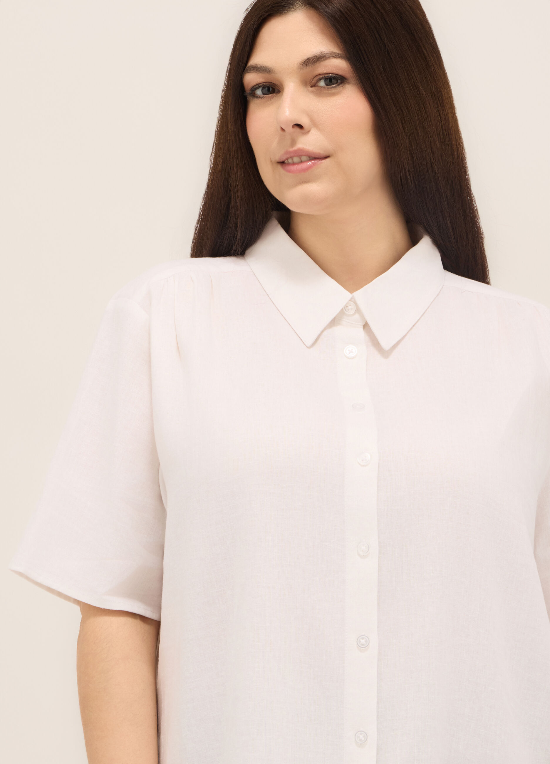 Camicia misto lino donna curvy_2