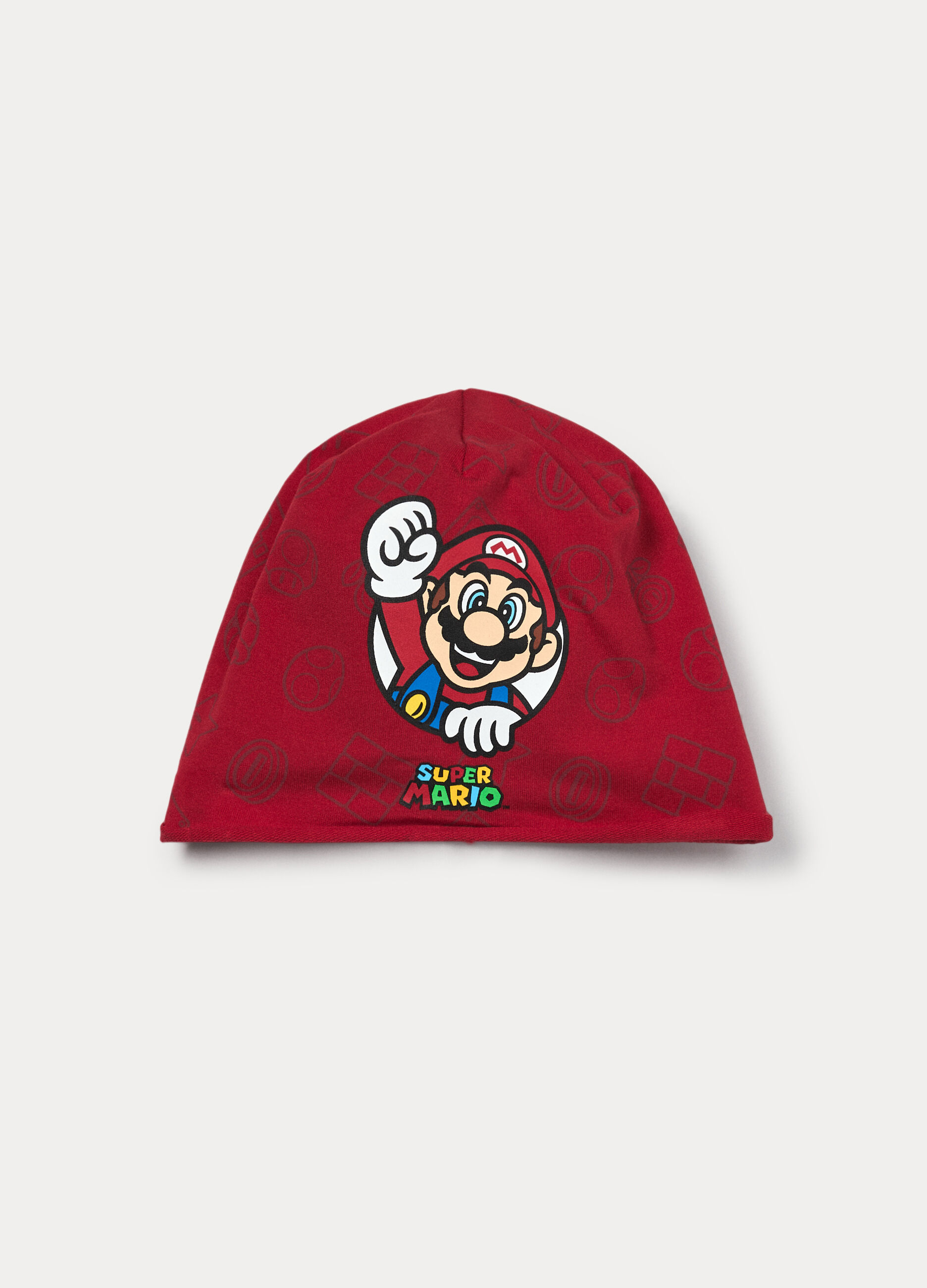 Berretto Super Mario in french terry stretch_0