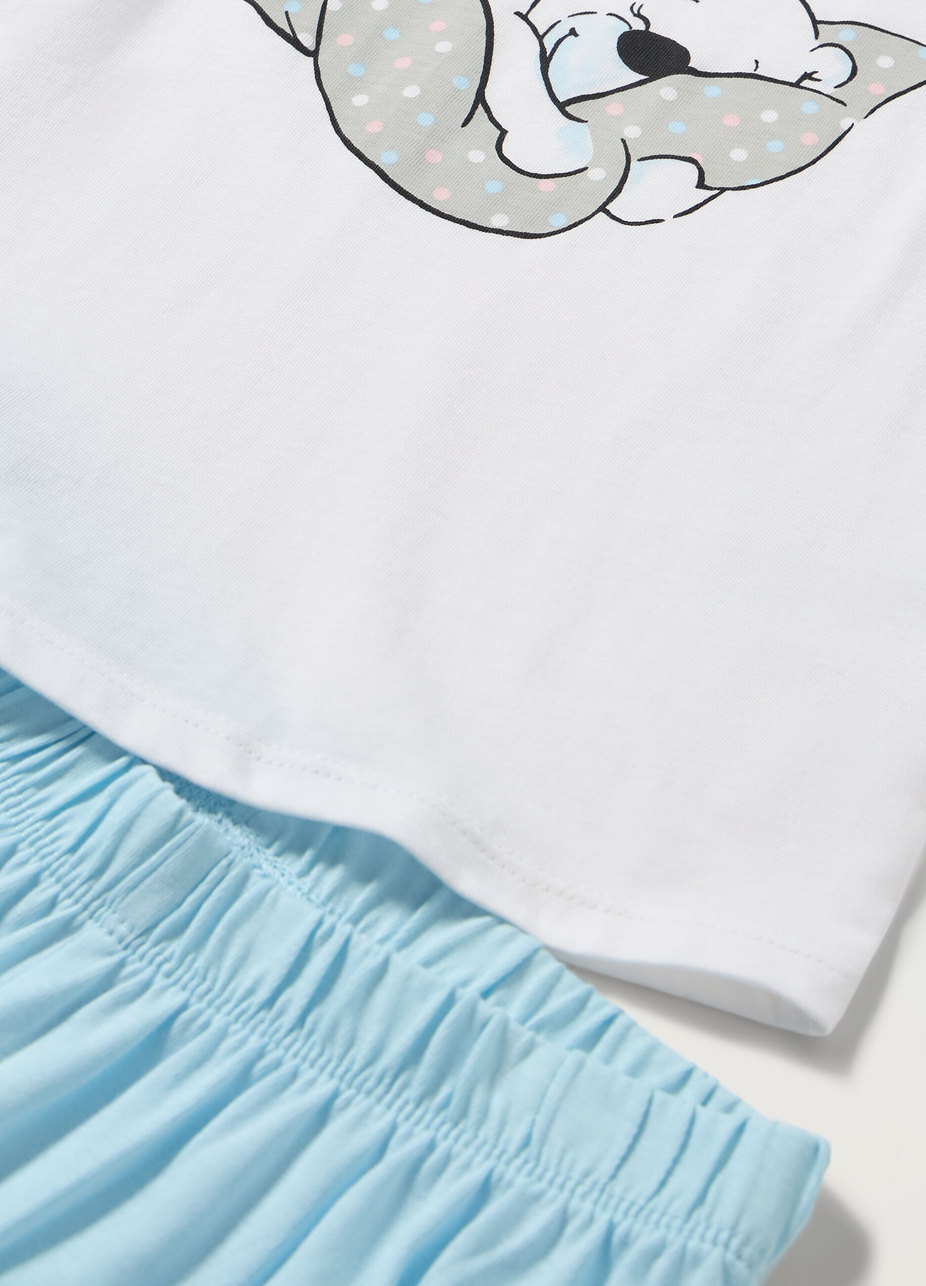 Set pigiama lungo in puro cotone bambina_1