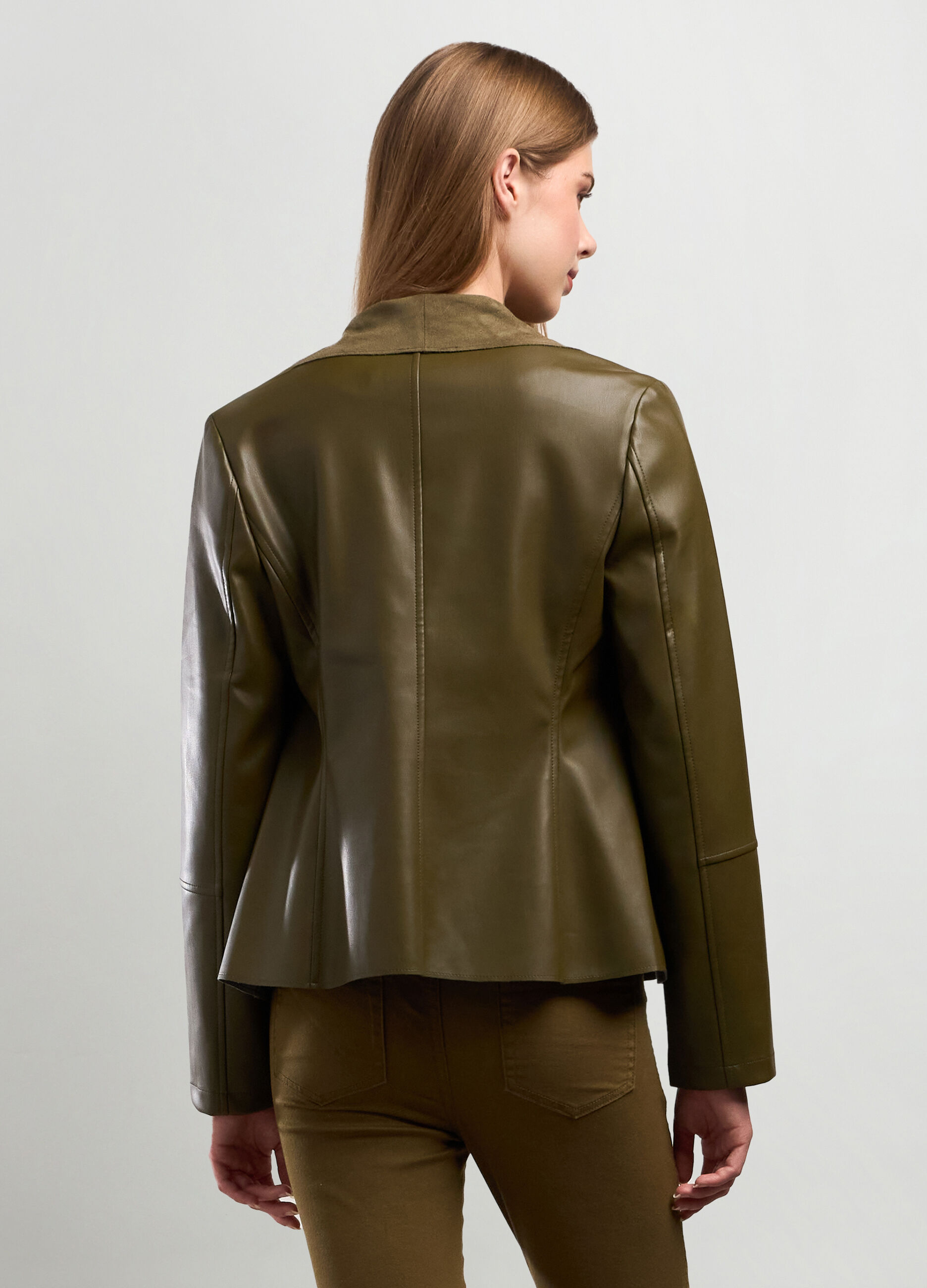 Giacca in ecopelle donna_1