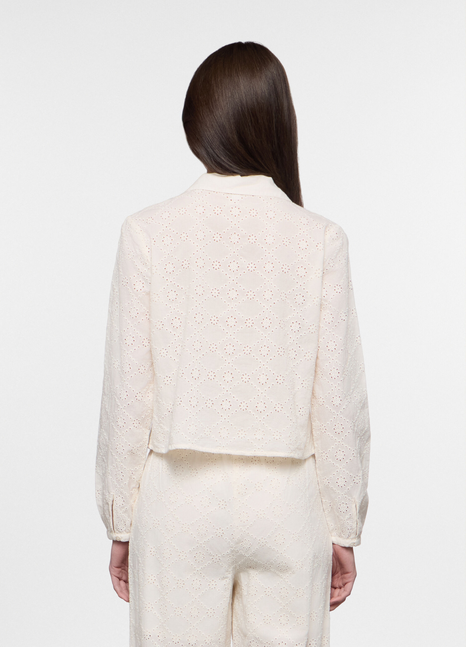 Camicia fit slim in puro cotone Sangallo donna_1