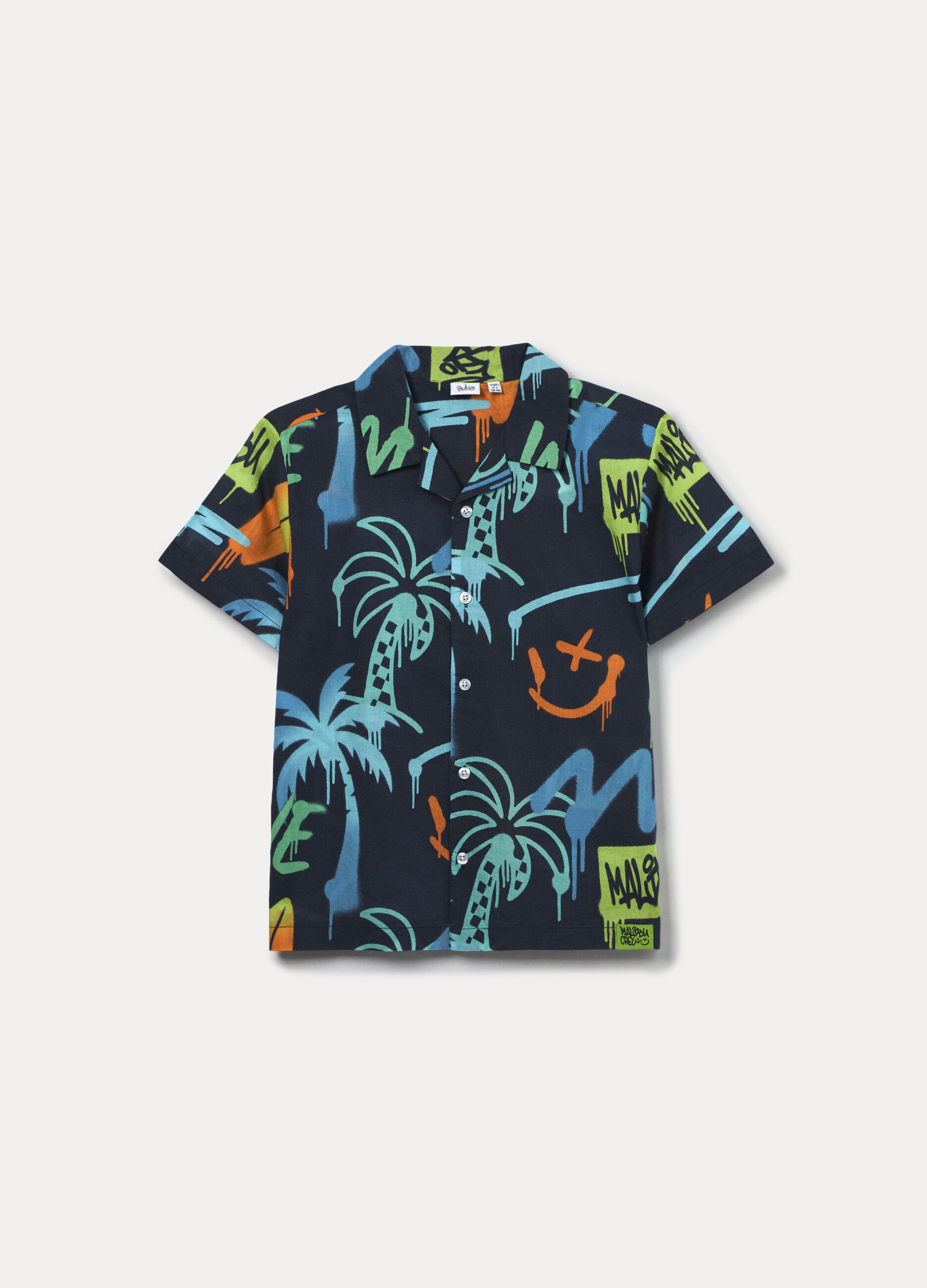 Camicia in puro cotone ragazzo_0