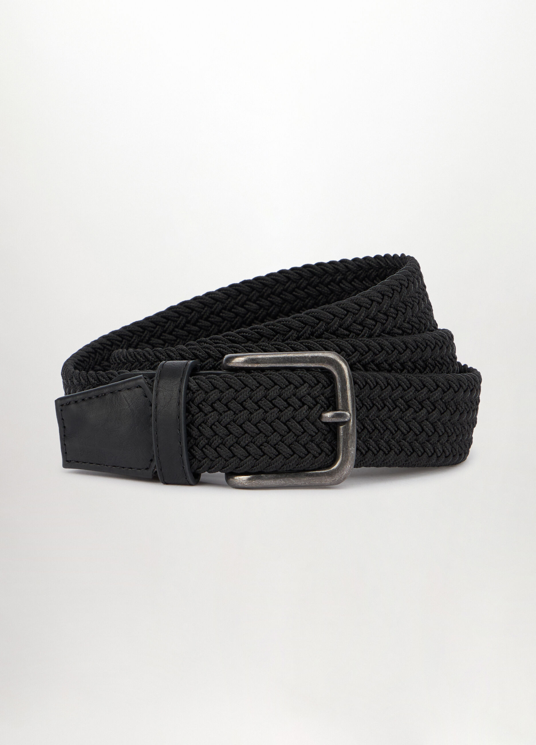 Cintura intrecciata con inserti in ECOpelle uomo_0